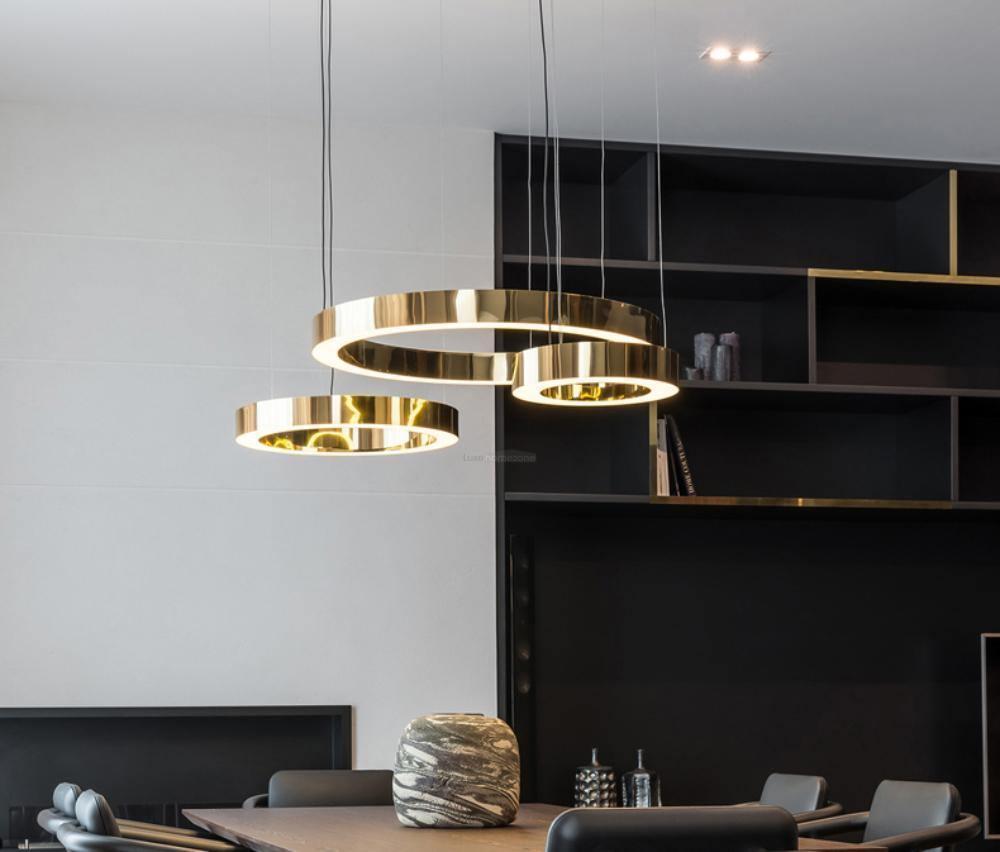 Ring LED Pendant - Straps-1-Luxehomezone