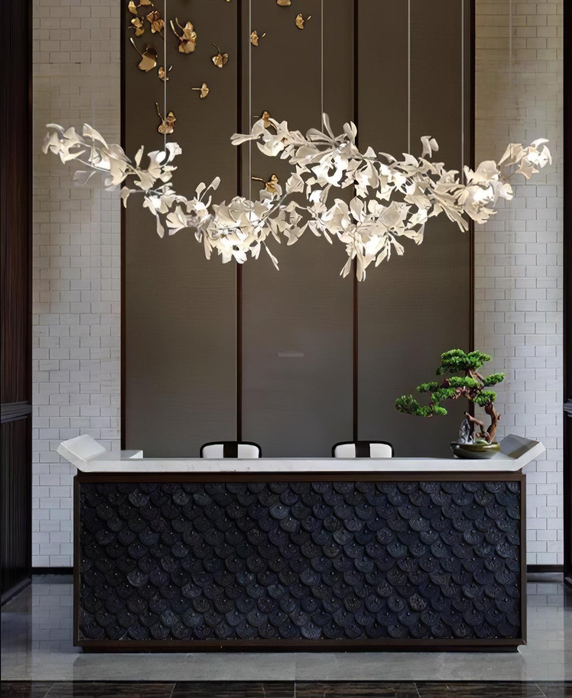 Gingko Chandelier with Double Layer Combination - Gingko, Gingko Chandelier-1-Luxehomezone