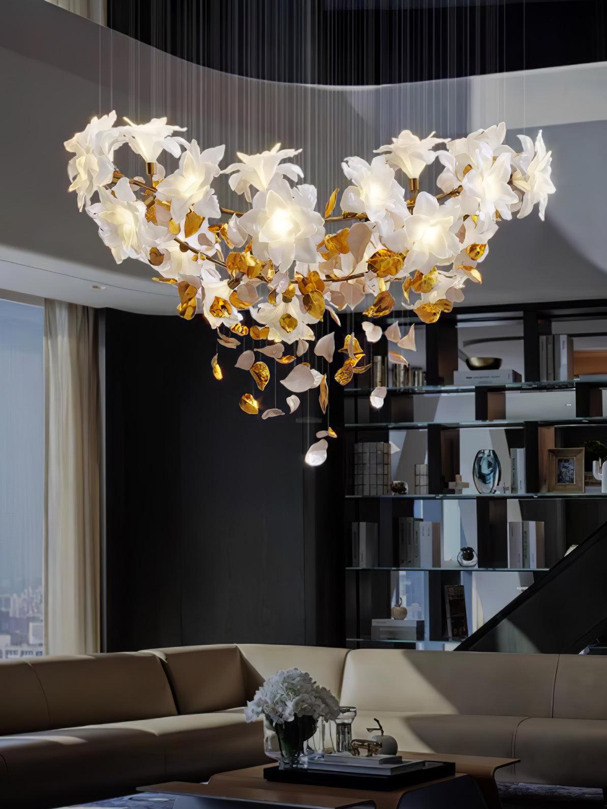 Flying Flowers Fluttering Chandelier with 6 Types - Luxehomezone