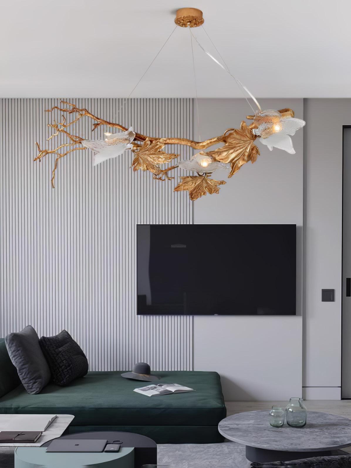Folio Branch Type Brass Chandelier - Branch-1-Luxehomezone