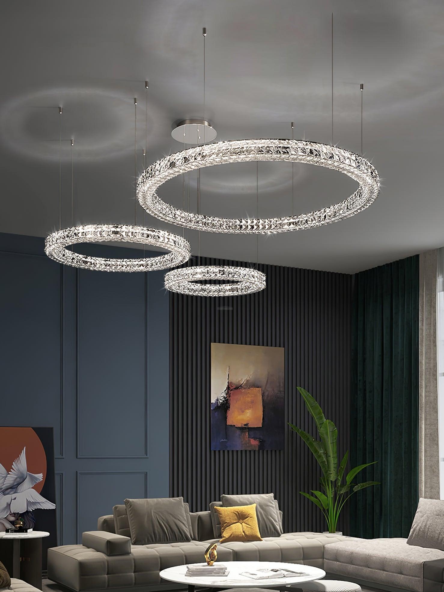 Spiridon Crystal Chandelier ∅ 15.7″~39.4'' - Crystals-1-Luxehomezone
