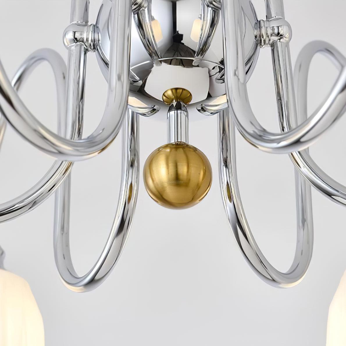 Bauhaus Pleated Chandelier with 3/5/6/8 heads