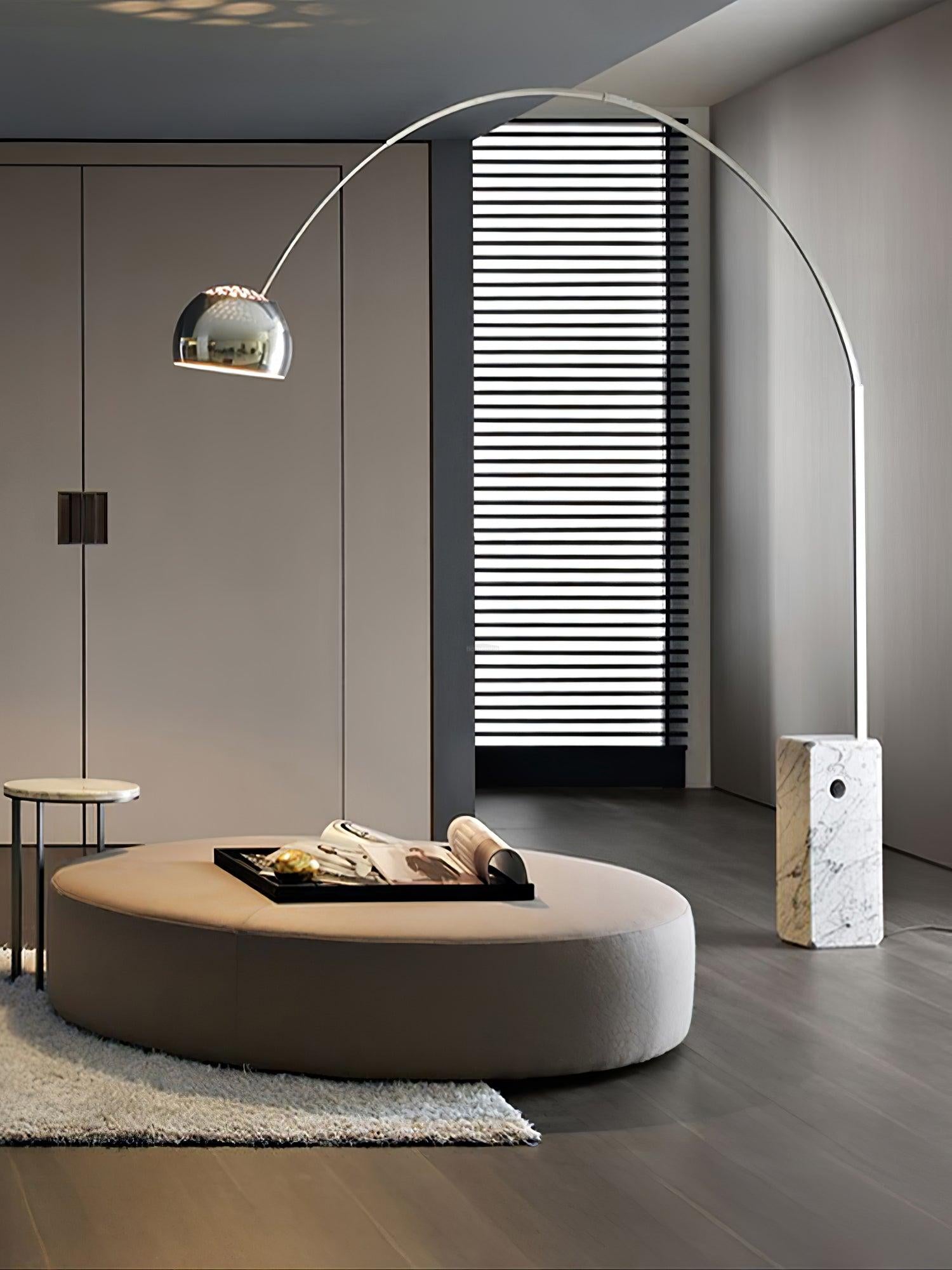 Arco Floor Light - Alabaster-1-Luxehomezone
