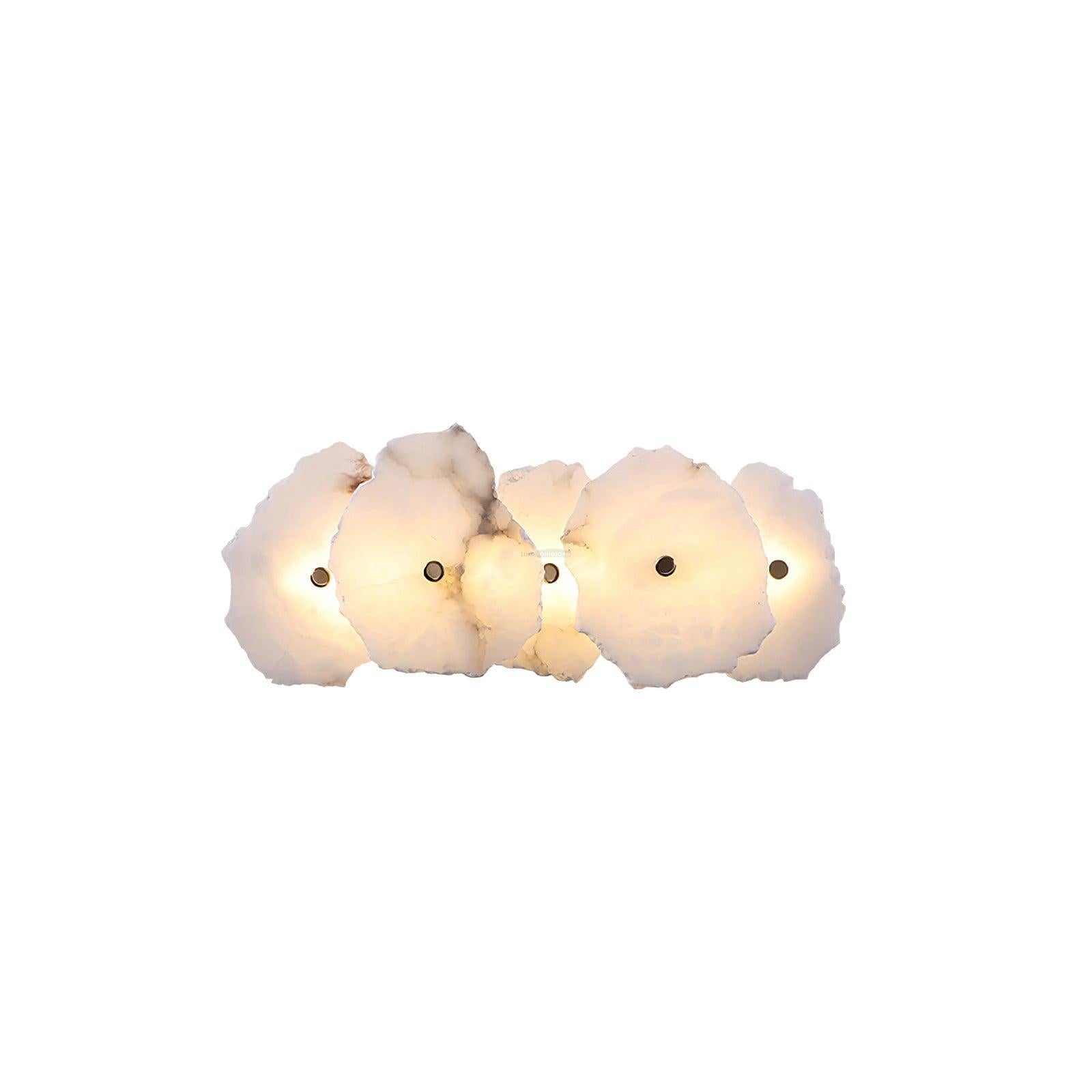 Petra Wall Sconce Alabaster - Alabaster, Alabaster Wall Lamp-1-Luxehomezone