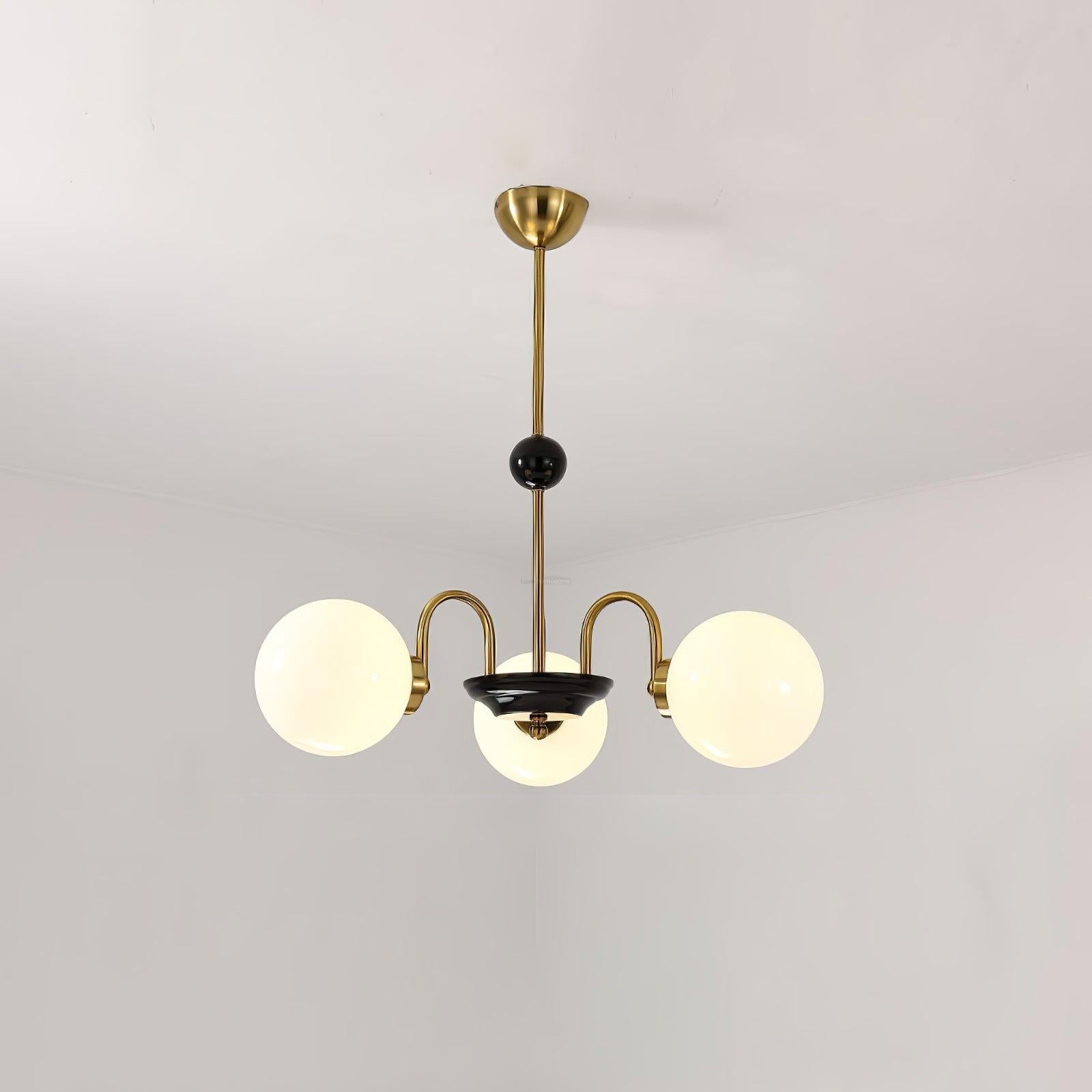Yisu Glass Globe Chandelier with 3/4/5/6/8 heads - Bend, Marshmallow Chandelier, Optimized-1-Luxehomezone