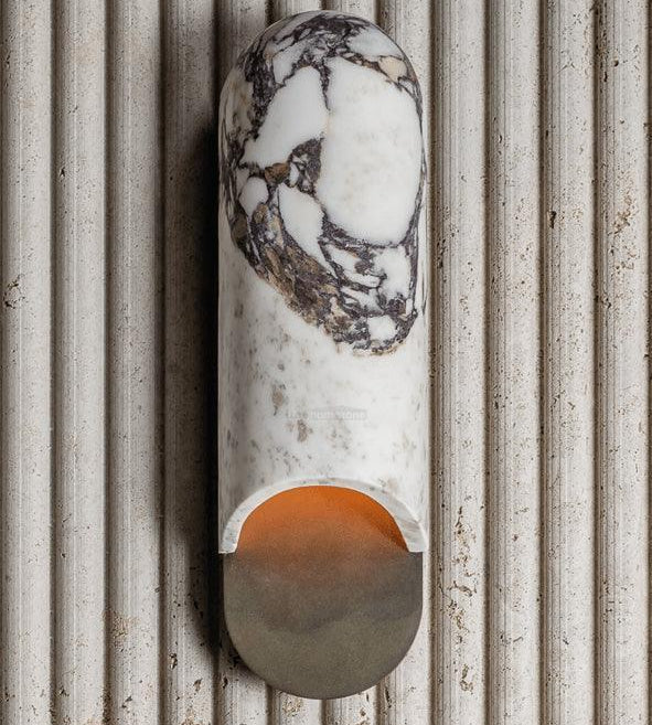 Hl Wall Sconce ∅ 3.8″ - Alabaster-1-Luxehomezone