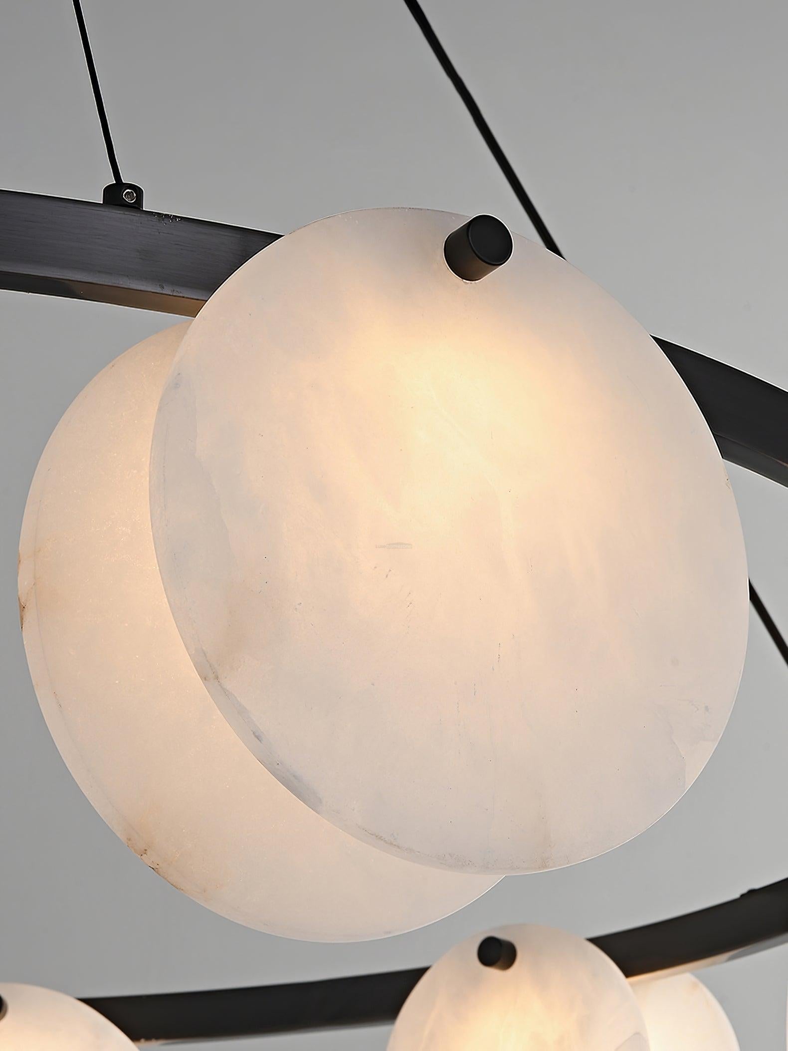 Trinidad Alabaster Chandelier - Alabaster, Alabaster Chandelier-1-Luxehomezone