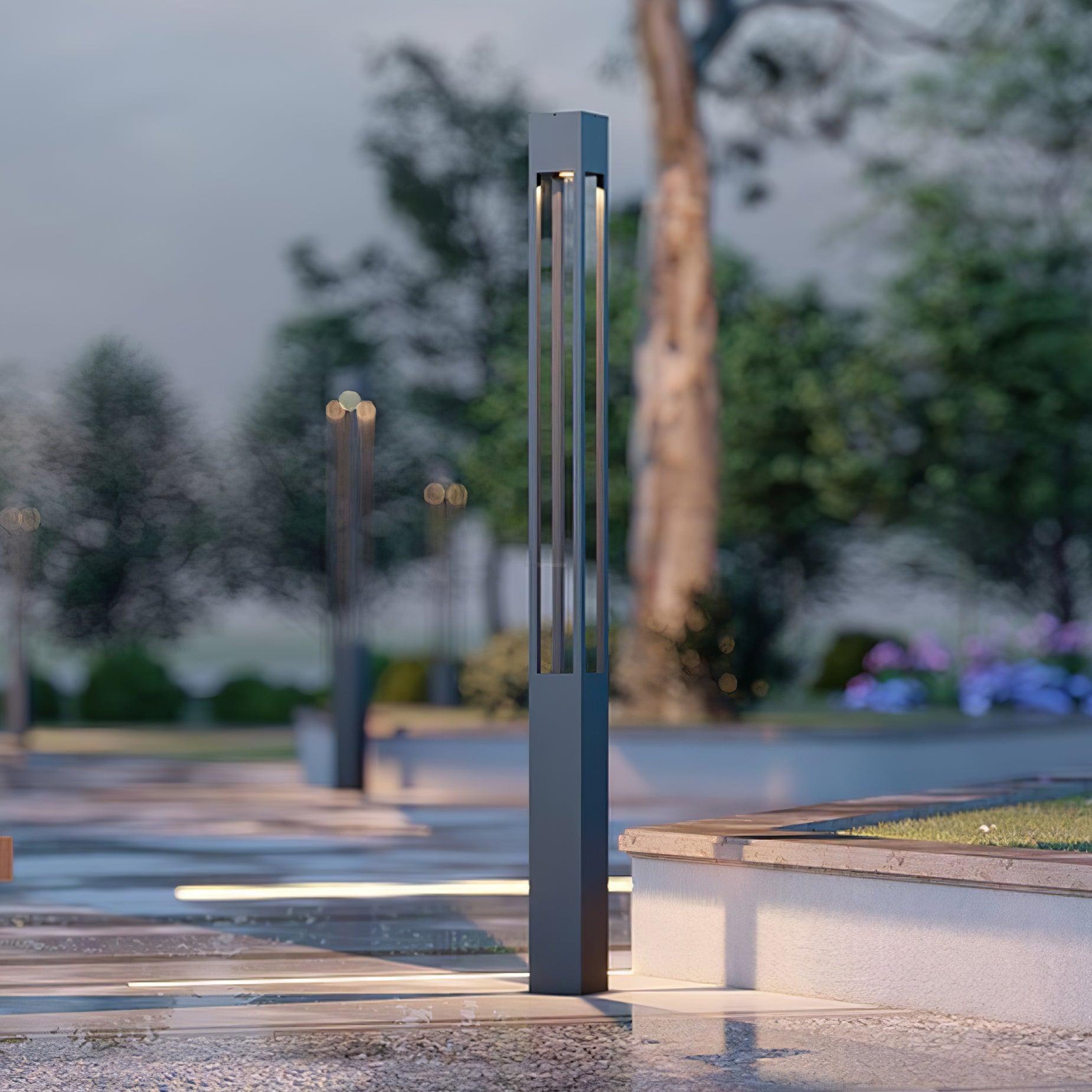 Pole Outdoor Floor Lamp - Pillar-1-Luxehomezone