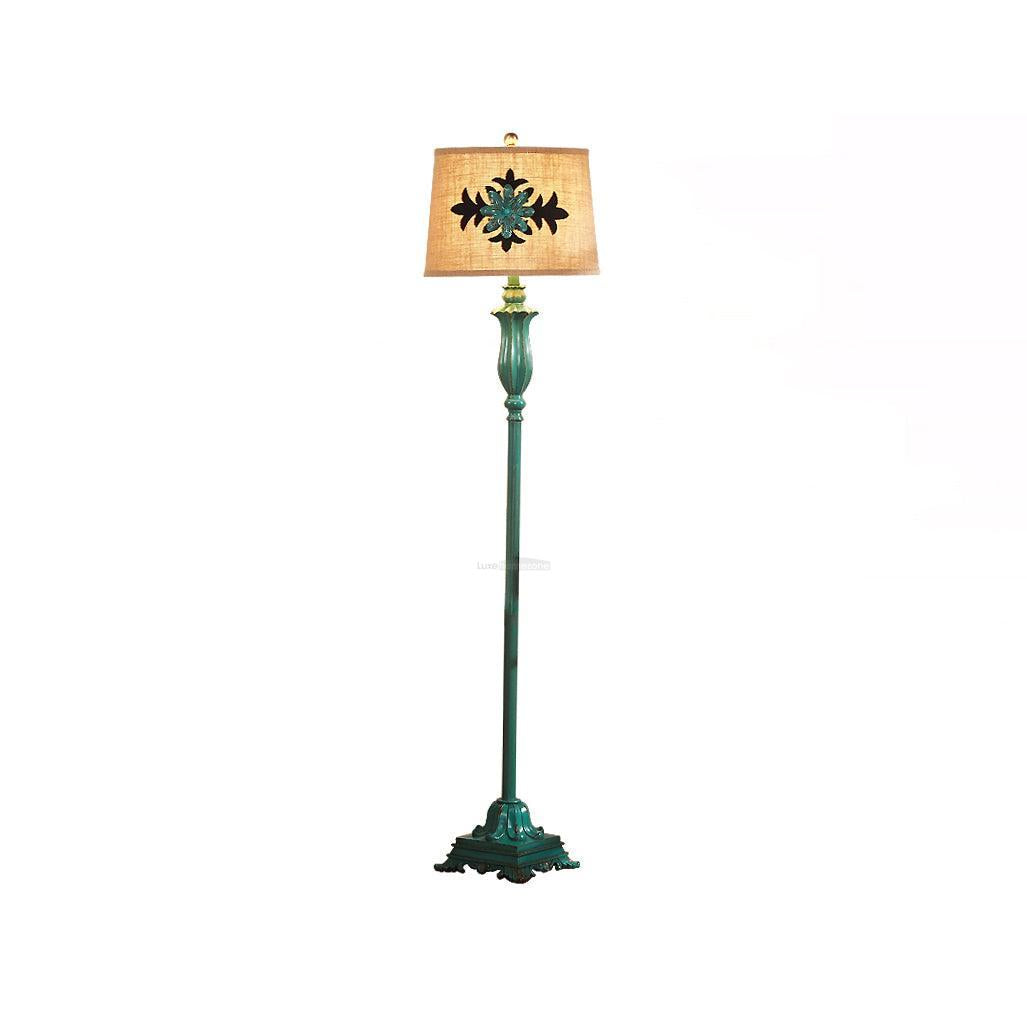 Lark Floor Lamp ∅ 16.5″ - Drapery-1-Luxehomezone