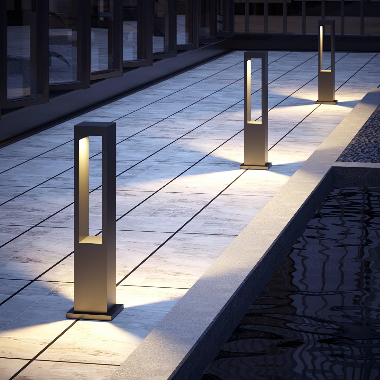 Amun Garden Outdoor Floor Light - Pillar-1-Luxehomezone
