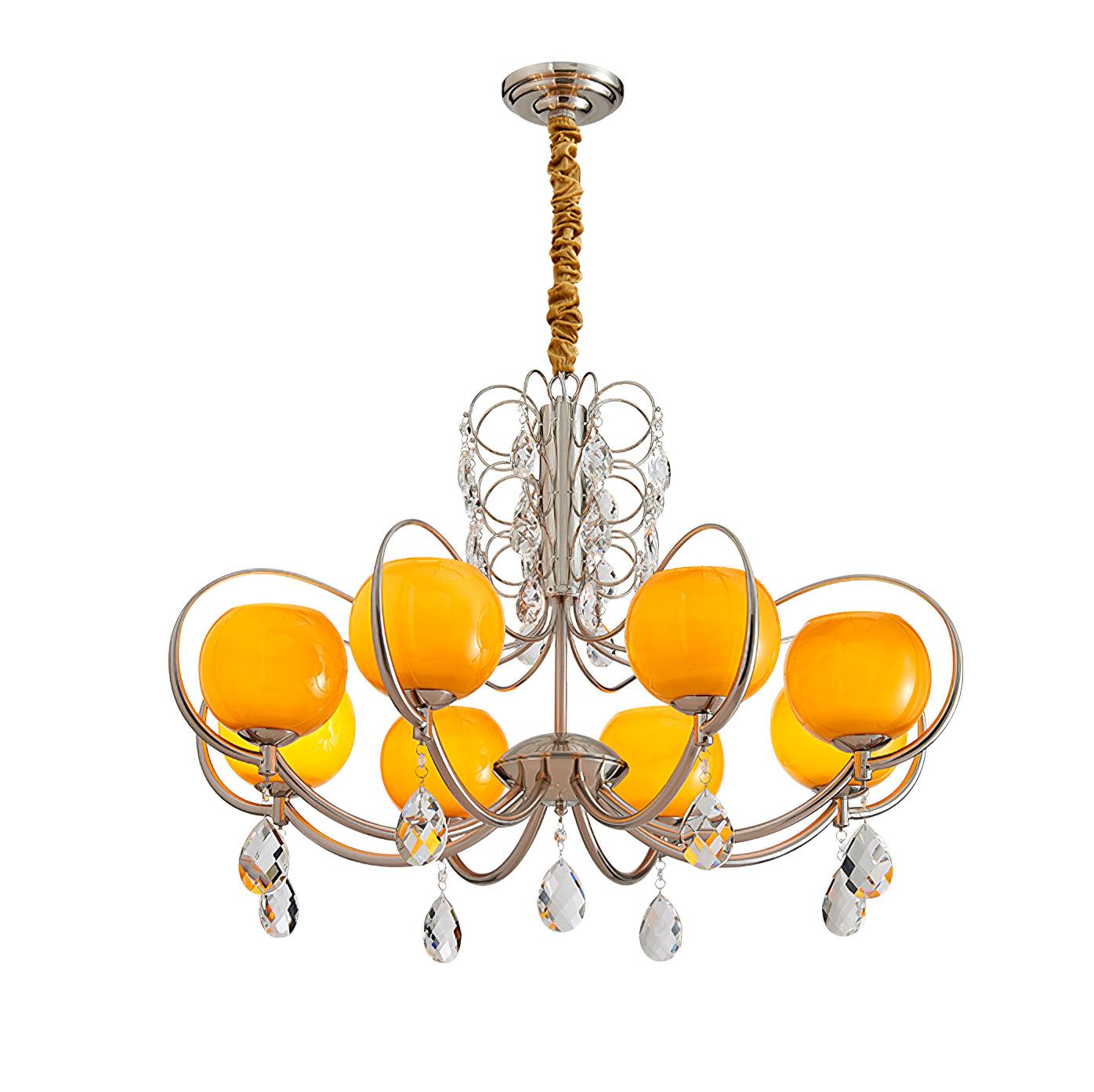 Doria Crystal Chandelier with 6/8/10 heads - Luxehomezone