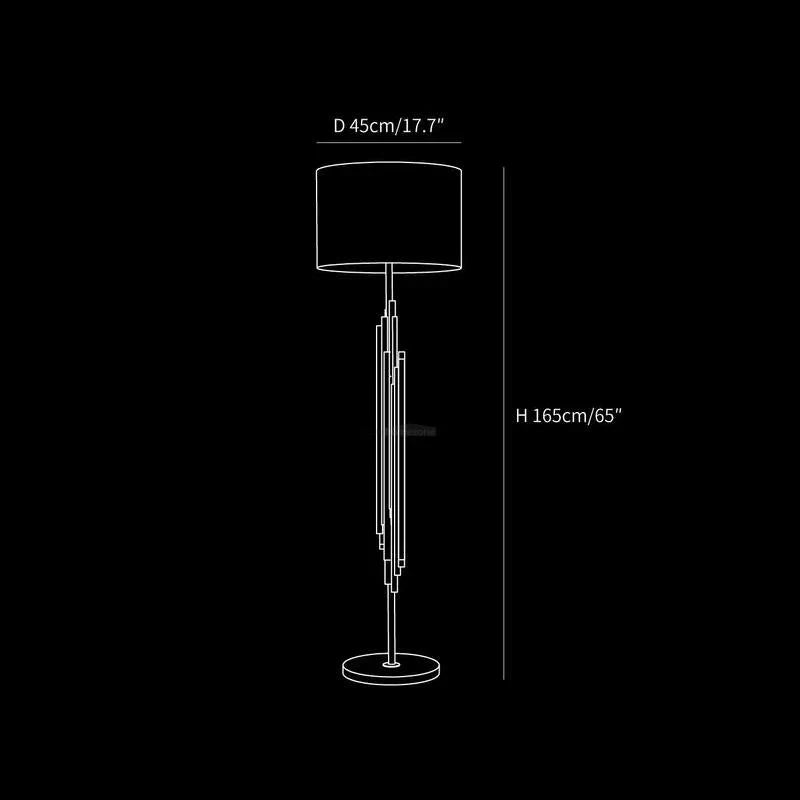 Rubell Floor Light  ∅ 17.7″