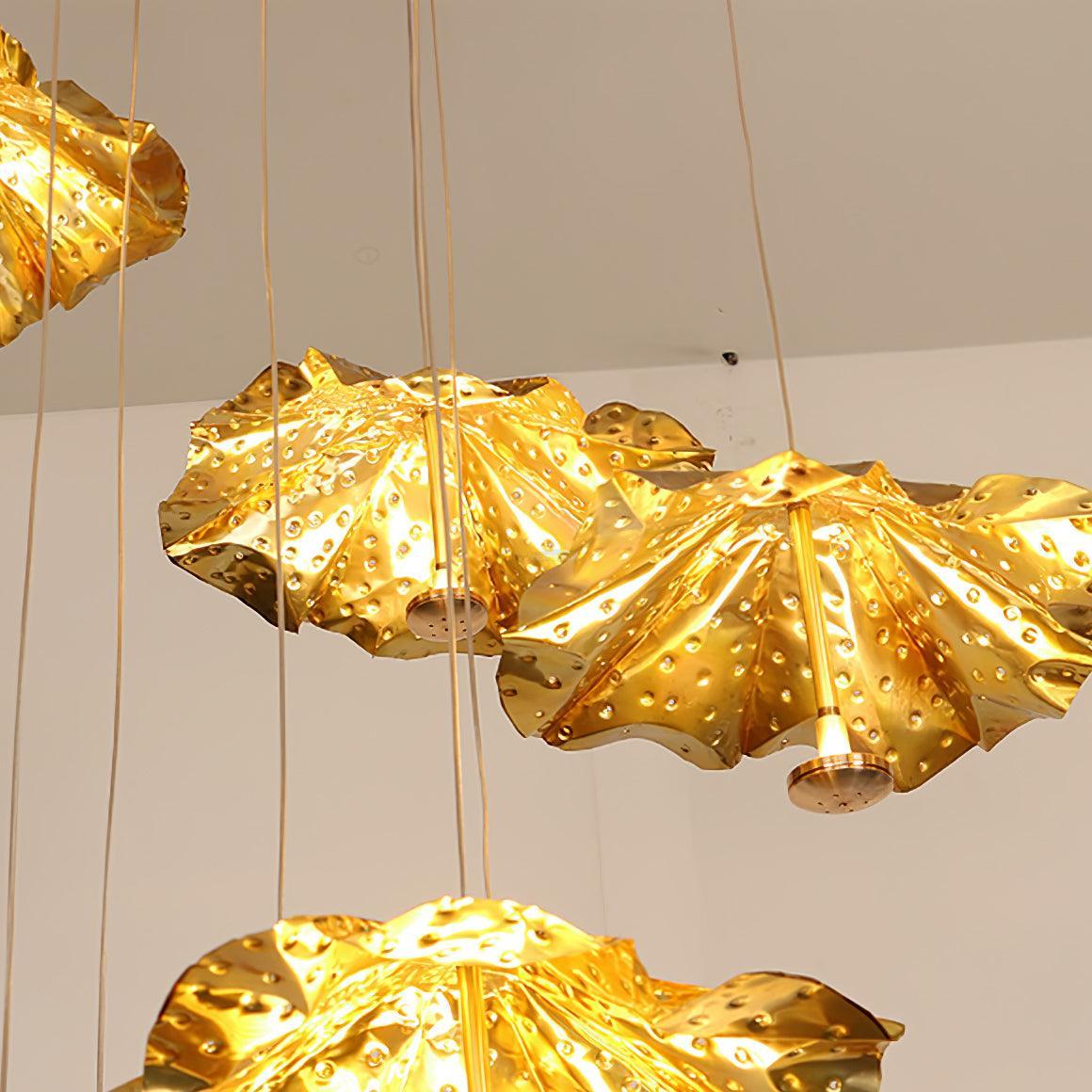 Livra Leaf Chandelier ∅ 11.8″ - Earring-1-Luxehomezone