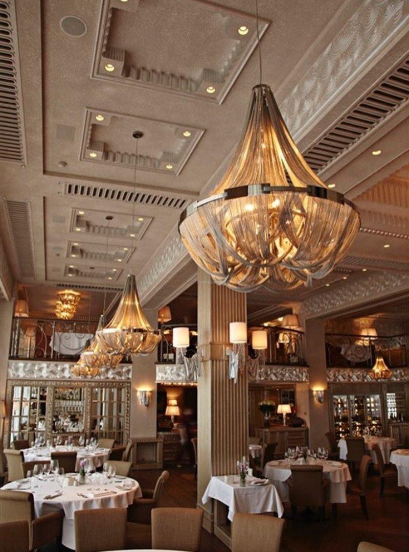 Tassel Aluminum Chain Chandelier ∅ 23.6″ - Tassel-1-Luxehomezone