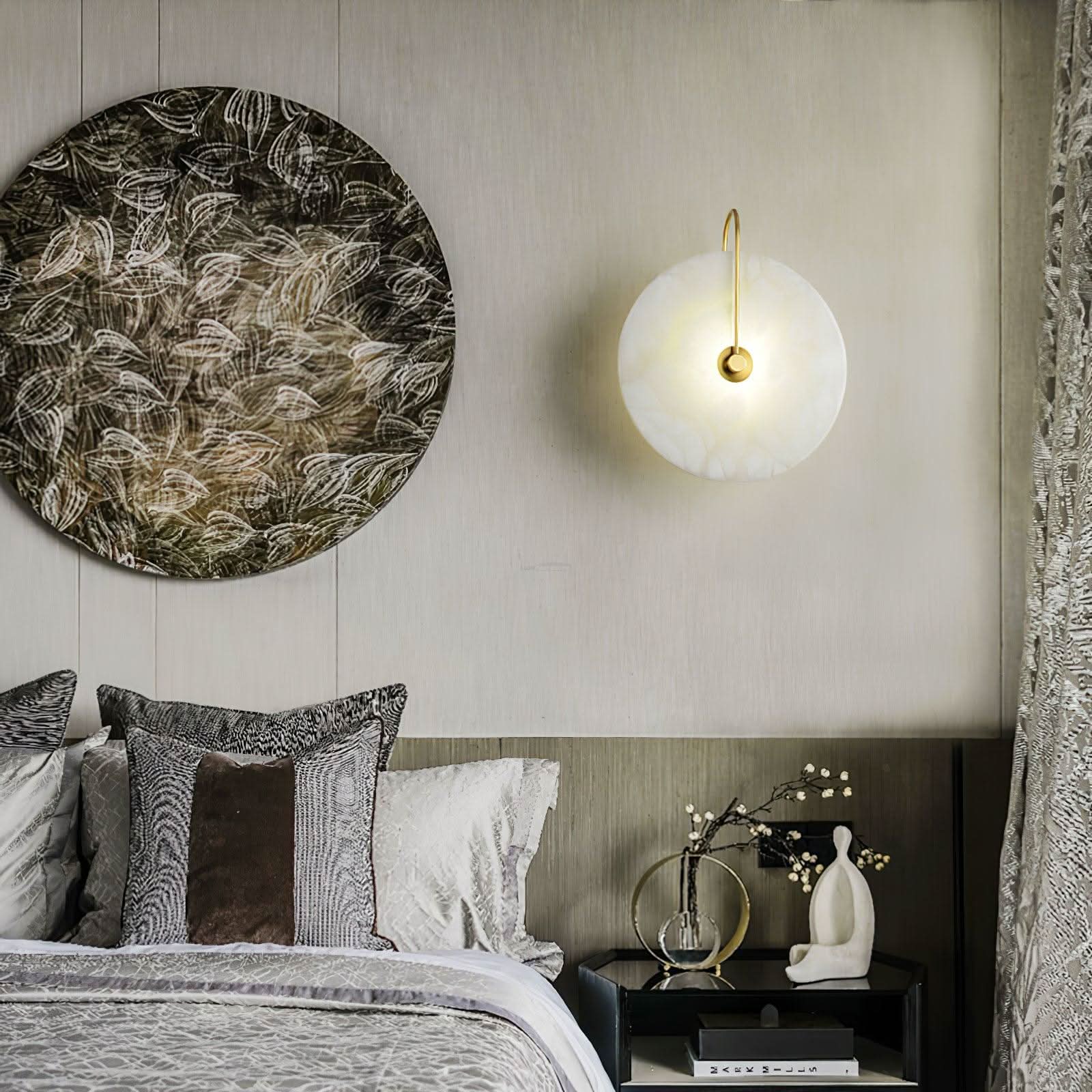 Alabaster LED Wall Lamp 6''/8''/10''/12'' - Luxehomezone
