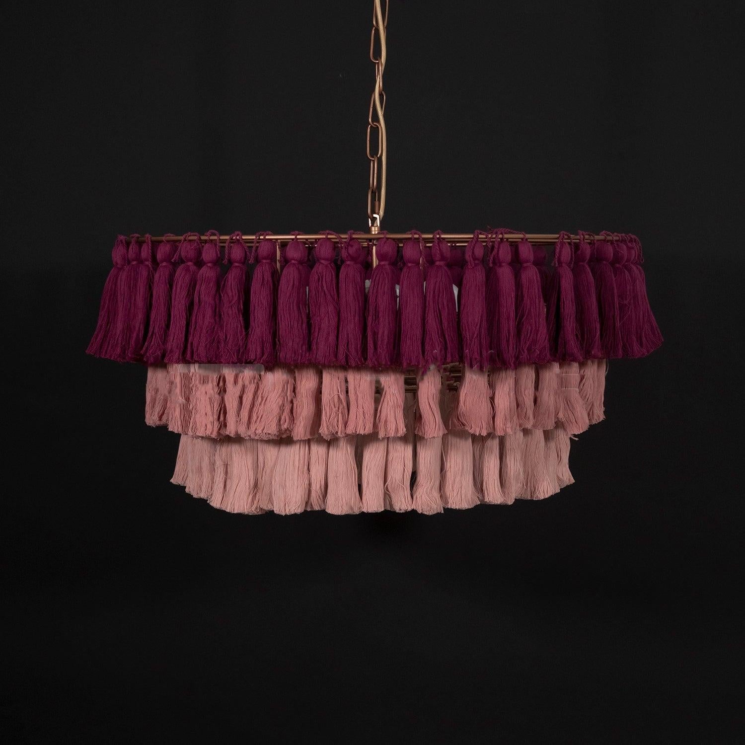 Fela Tassel Chandelier ∅ 11.8″~∅ 25.6″ - Tassel-1-Luxehomezone