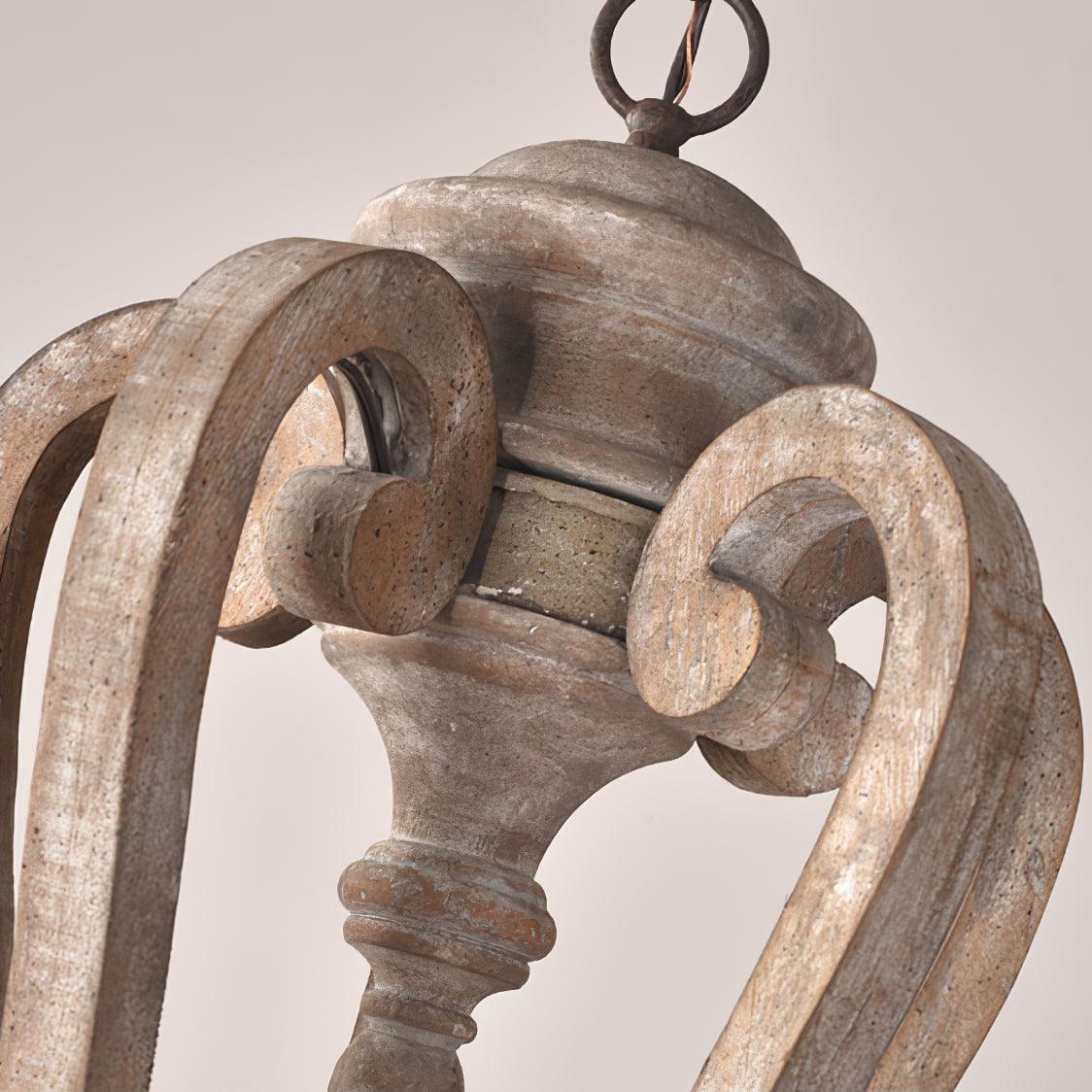 Parrotuncle Wooden Candle Chandelier Φ 23.6″ - Candle-1-Luxehomezone