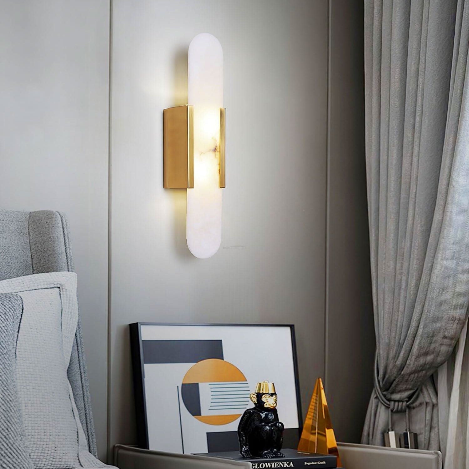 Melange Alabaster Wall Lamp - Luxehomezone