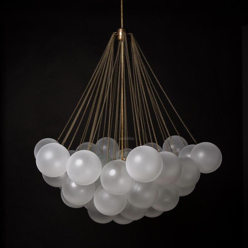 Glass Bubble Chandelier - Bend, chandeliers-1-Luxehomezone