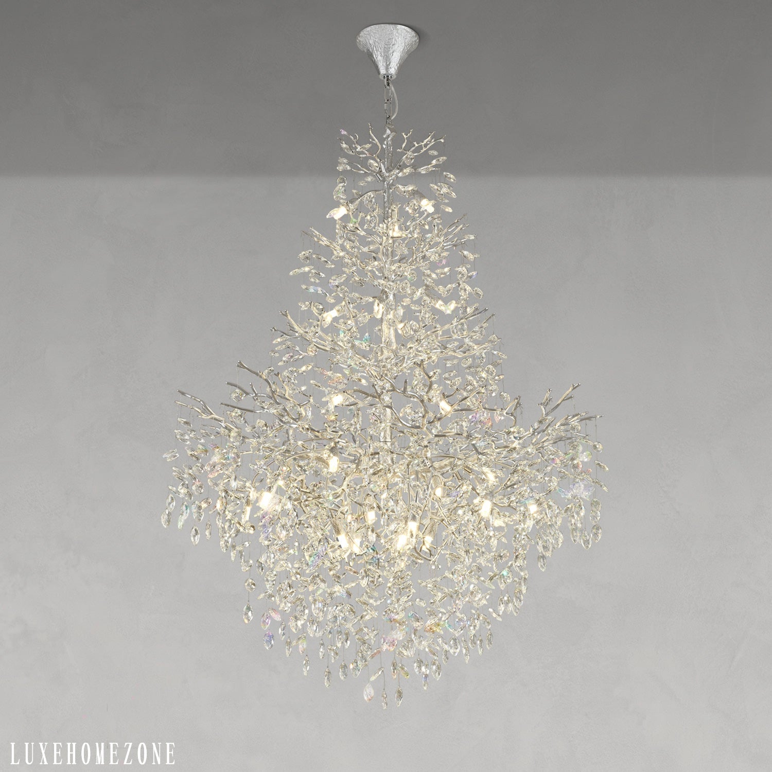 Solara Round Tree Branch Chandelier 47"