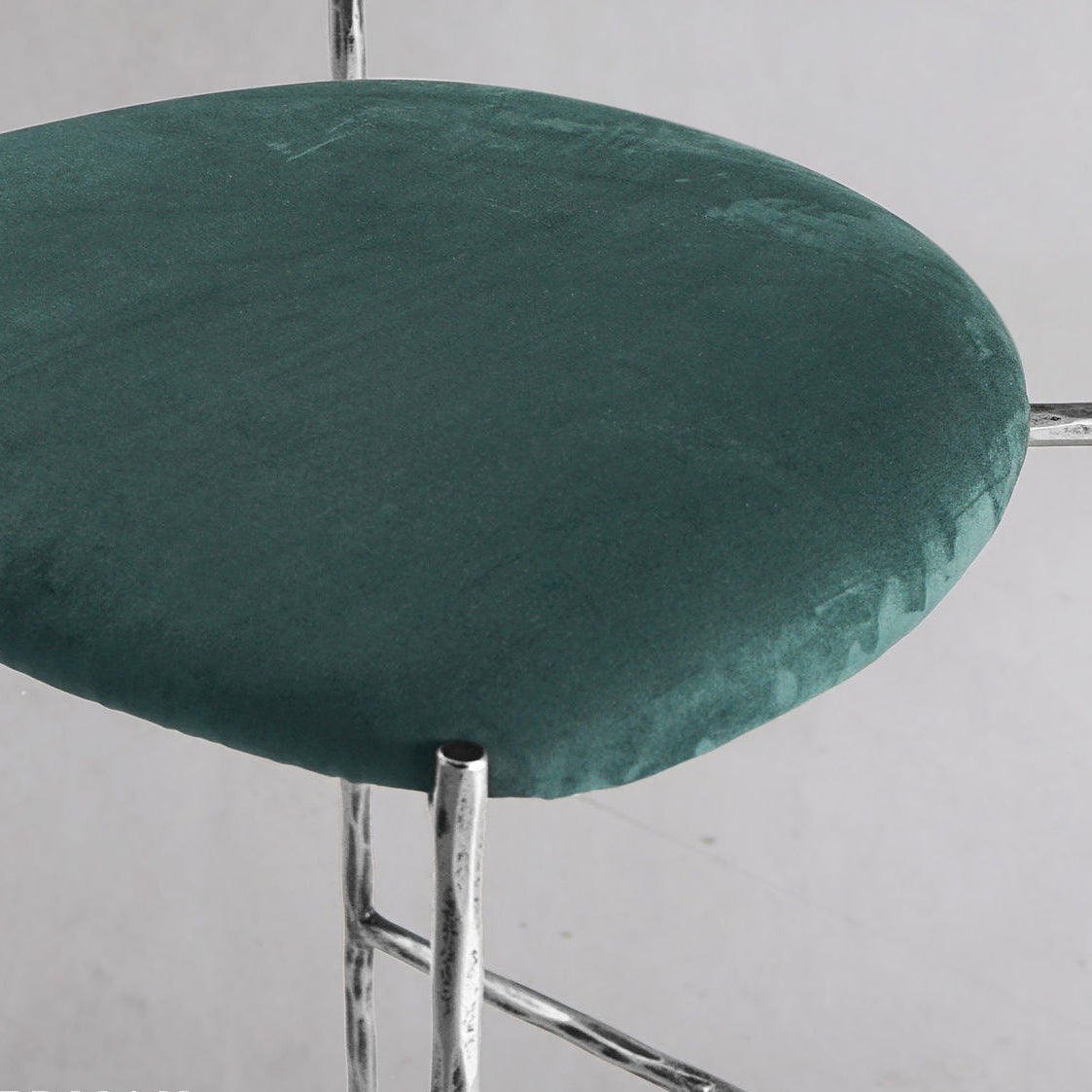 Thaddeus Green Fabric Bar Stool