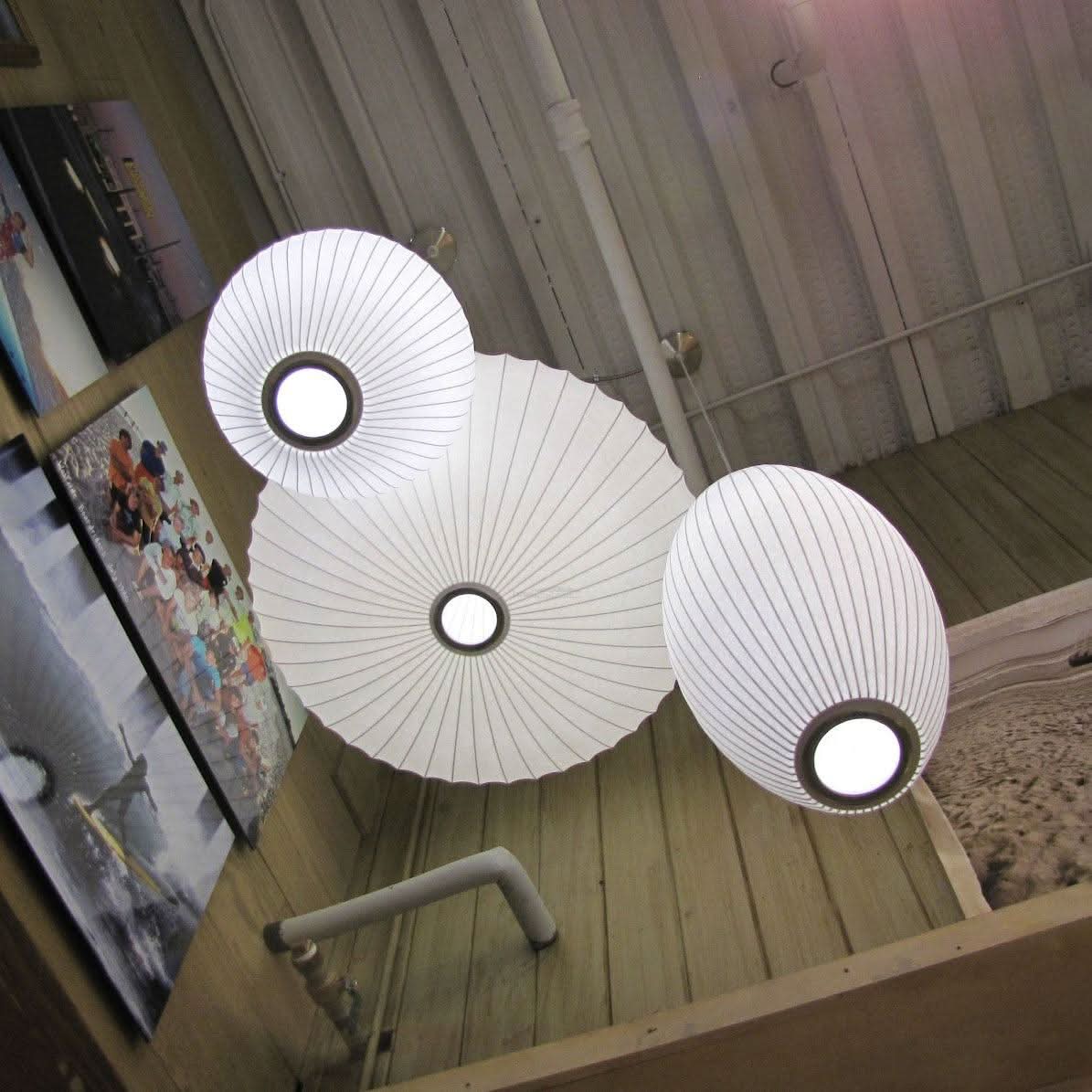 Bubble Pendant Light with Artificial Silk Lampshade - Luxehomezone