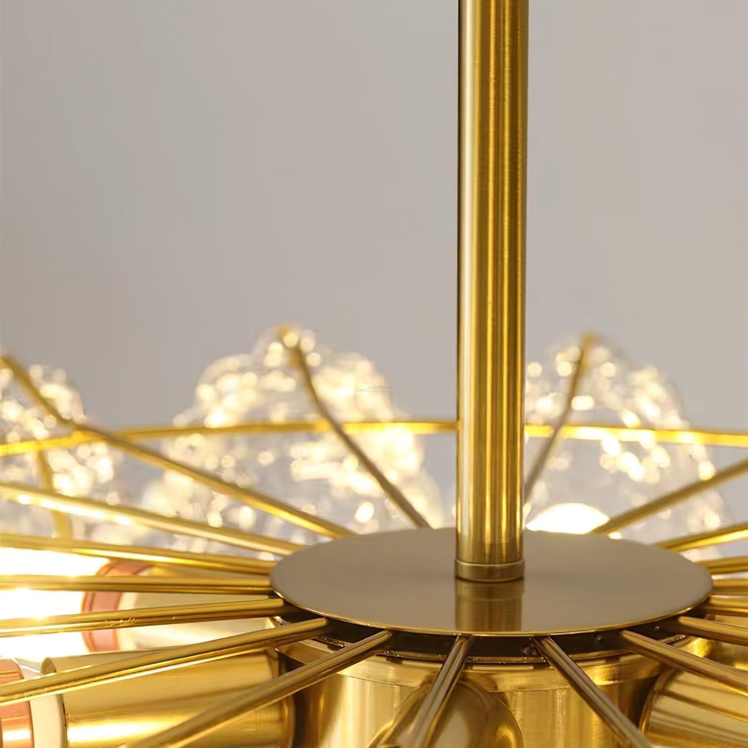 Wave Pearl Style Chandelier - Cylinder-1-Luxehomezone