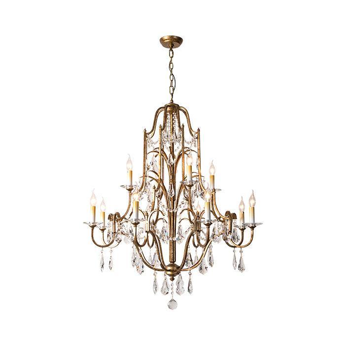 Candle Style Valentina Chandelier with 4/6/12/15 heads - Candle-1-Luxehomezone