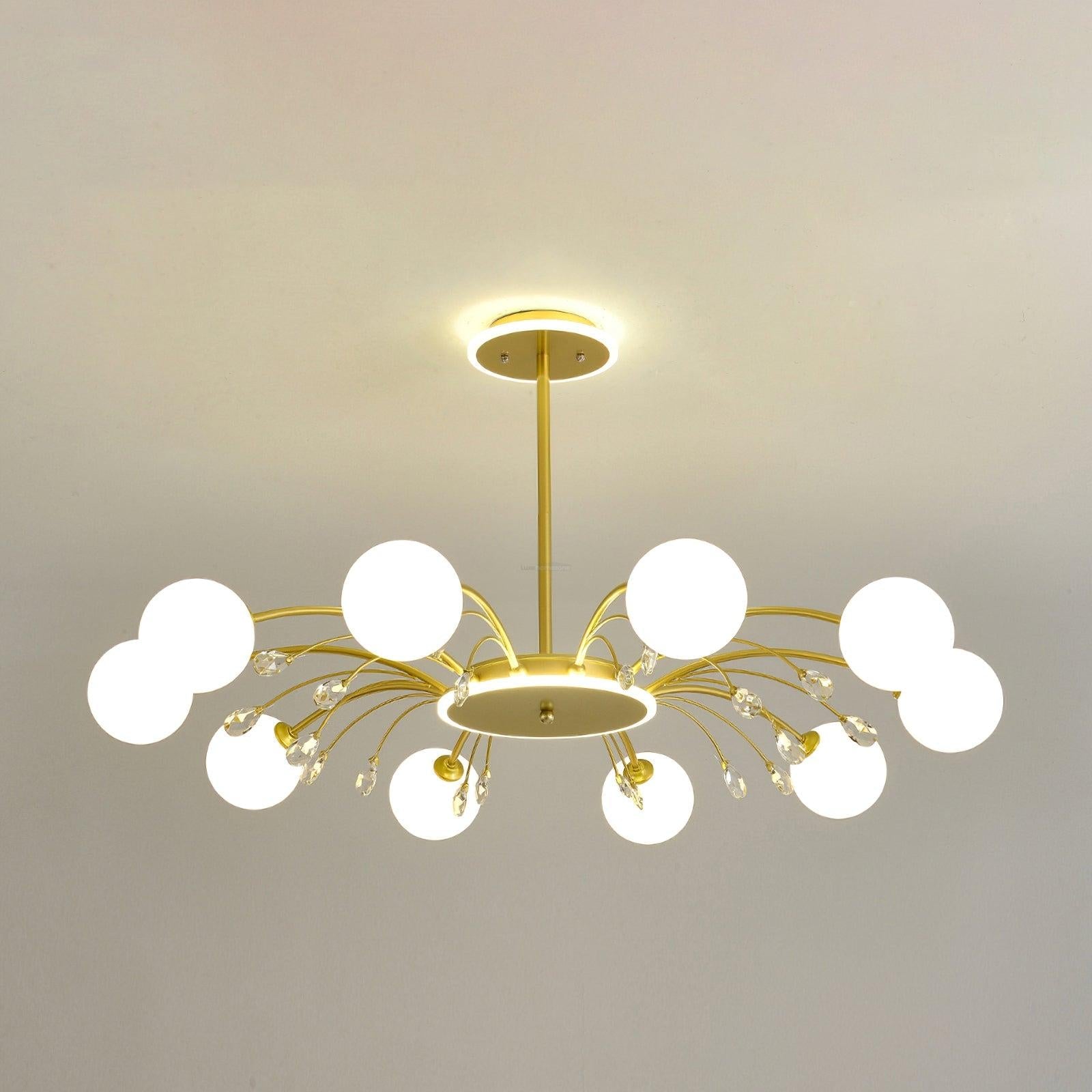 Glamorous Glass Raindrop Chandeliers with 6/8/10/12/16 heads - Bend-1-Luxehomezone