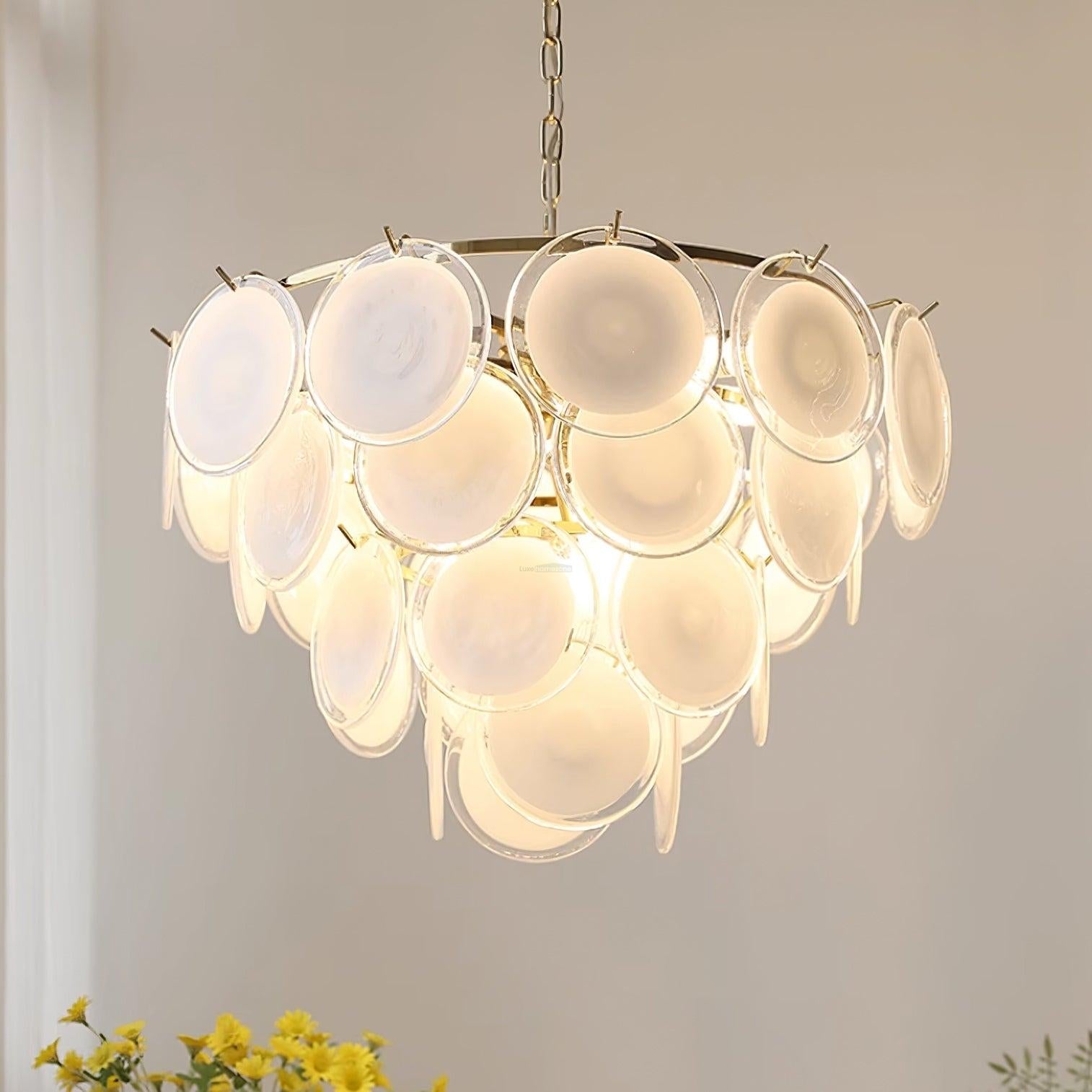 Bettina Murano Chandelier  ∅ 19.6″ - Cylinder-1-Luxehomezone