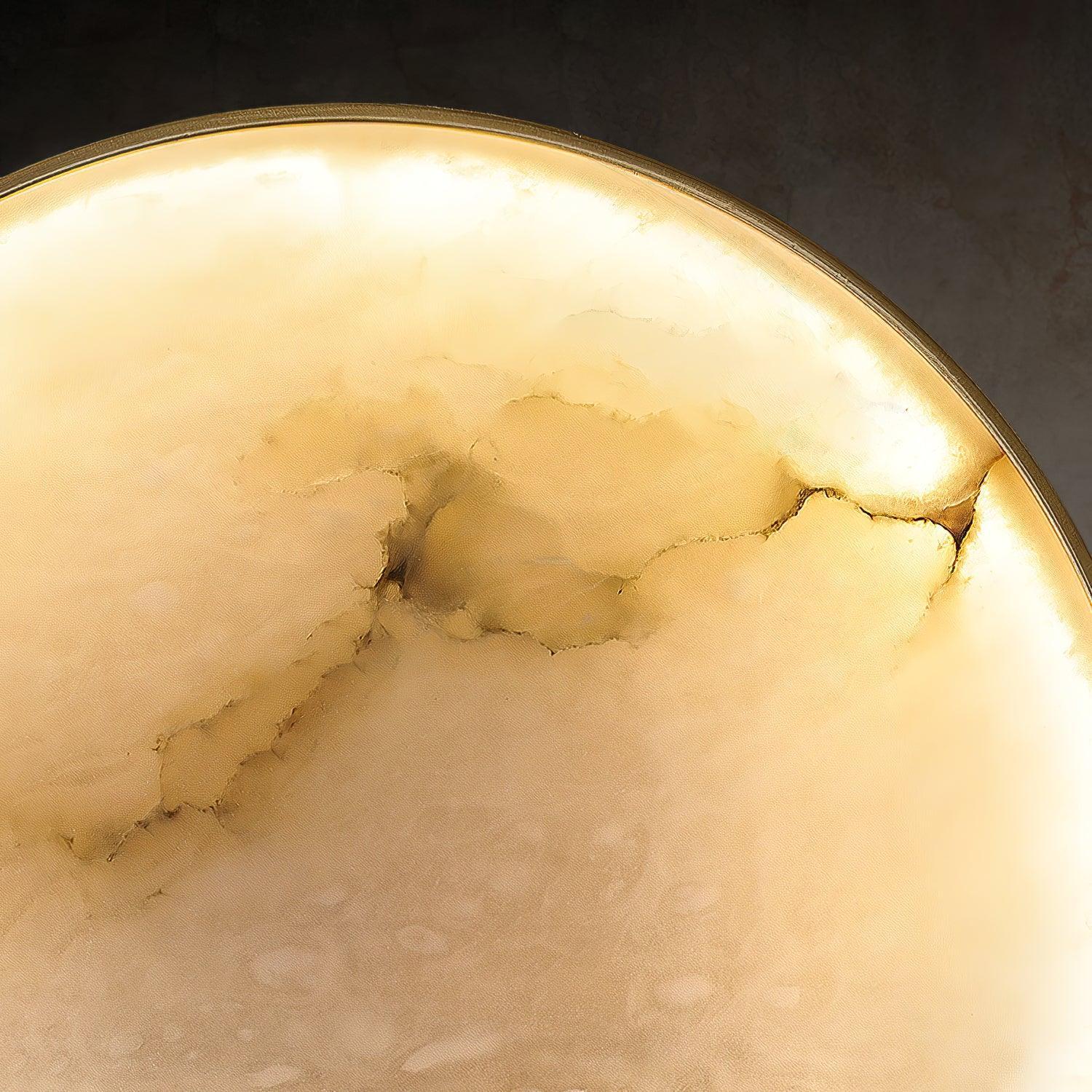 Terra Svet Alabaster Wall Sconce - Luxehomezone