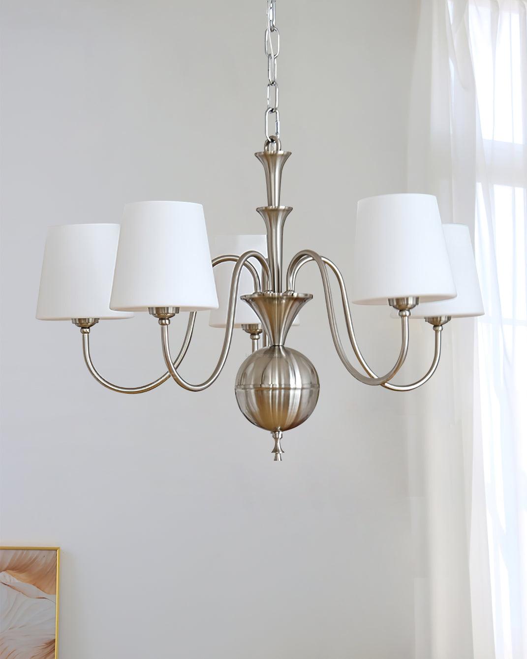 Shabby Chandelier ∅ 23.6″ - Bend, Marshmallow Chandelier-1-Luxehomezone
