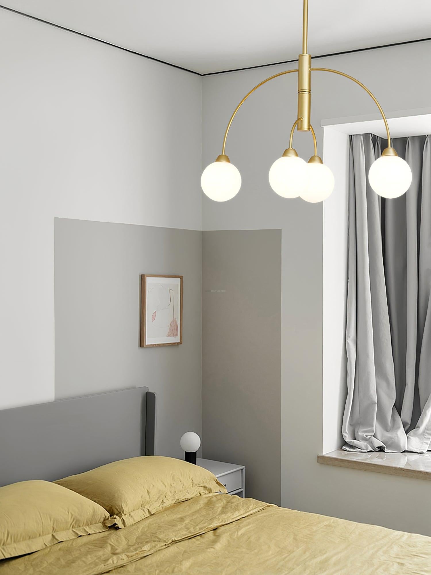Prescott Chandelier with 4/6/8 heads - Bend, Marshmallow Chandelier-1-Luxehomezone
