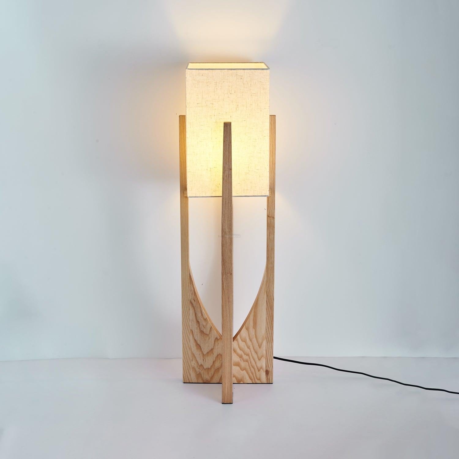 Fairbanks Floor Light - Wood-1-Luxehomezone