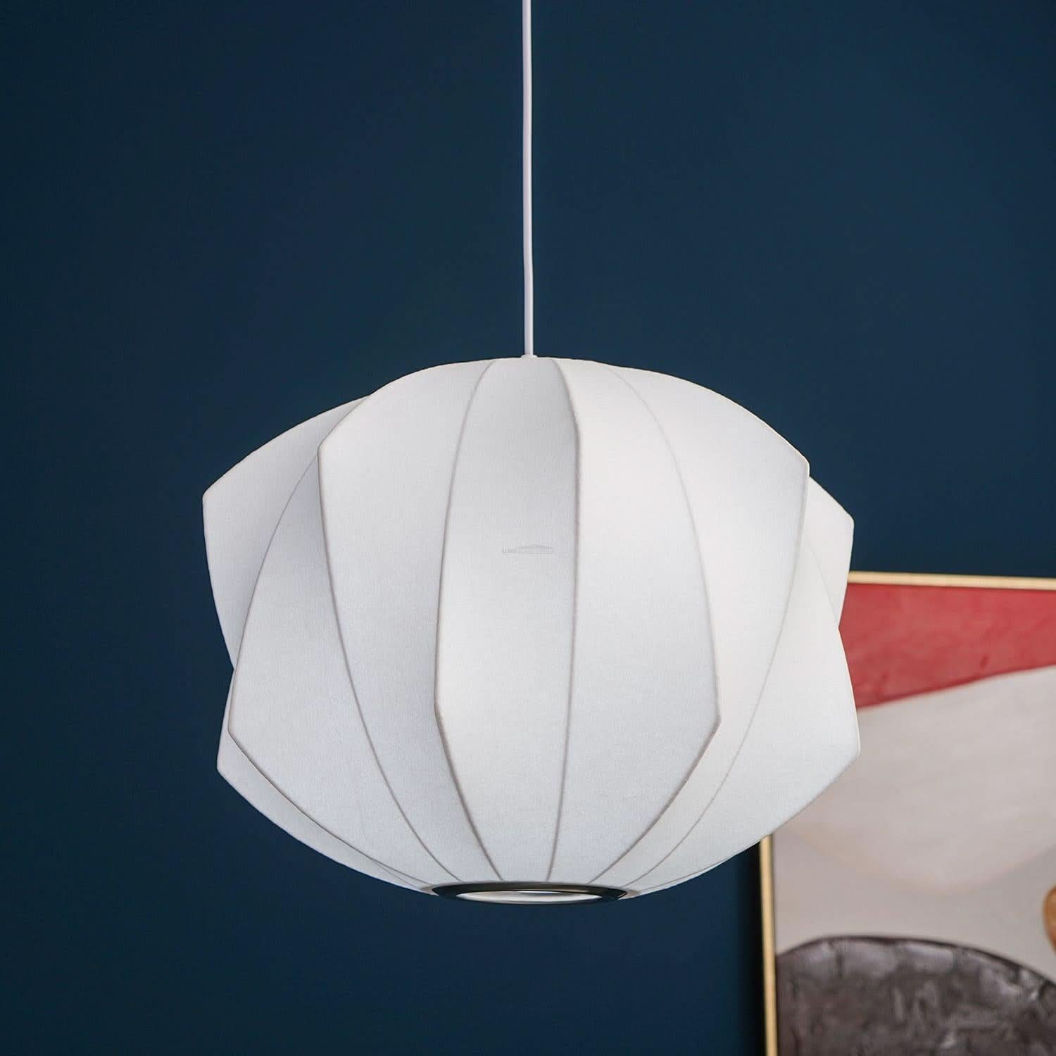 Bubble Pendant Light with Artificial Silk Lampshade - Luxehomezone