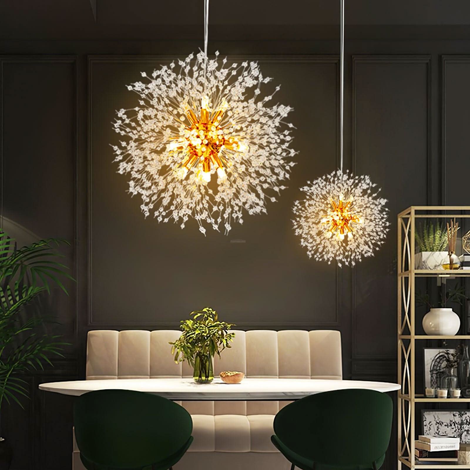 Crystal Dandelion Chandelier with 9/12/16 heads - Luxehomezone