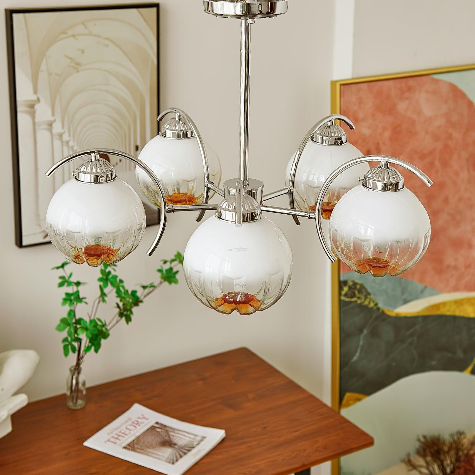 Litchford 5Lt Chandelier Φ 17.3″ - Bend-1-Luxehomezone