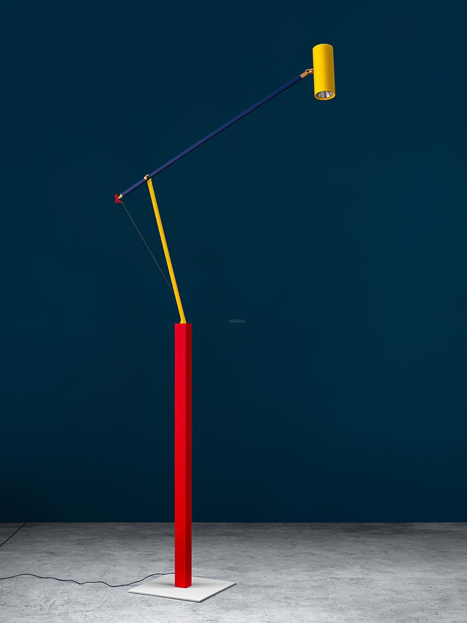 Ettorino Floor Lamp - Alonso, Flexible, Red & Yellow & Blue-1-Luxehomezone