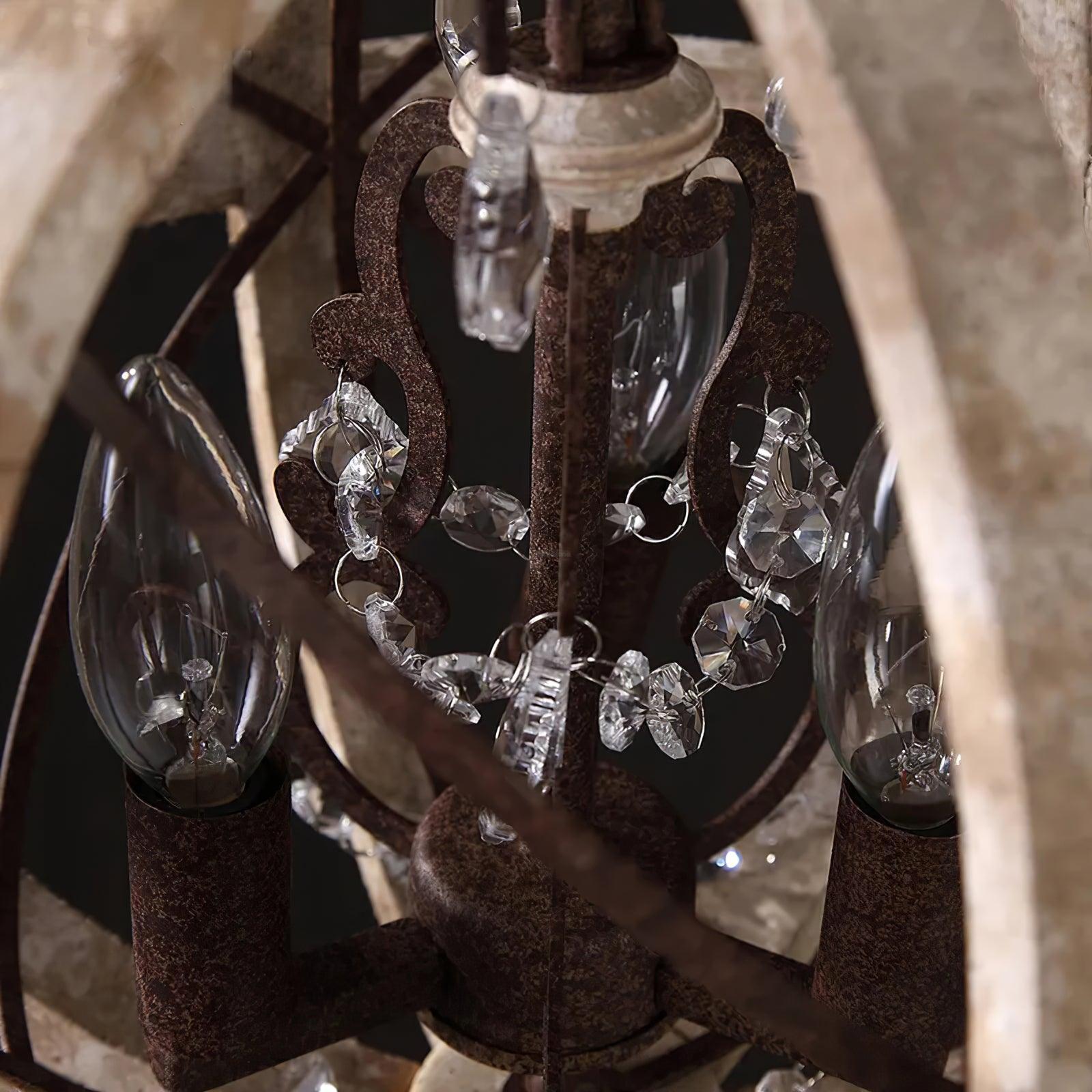 Retro Globe Weathered Chandelier Φ 11.8″ - Genteel-1-Luxehomezone