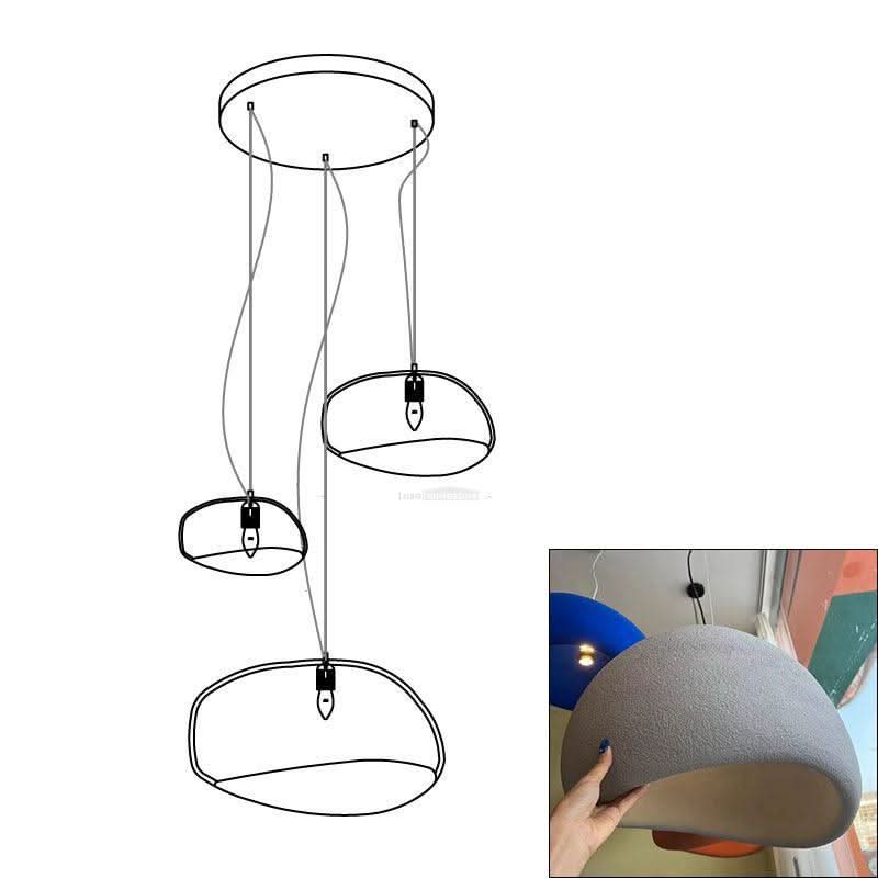 Khmara Chandelier with Rough Combination Type A - Luxehomezone