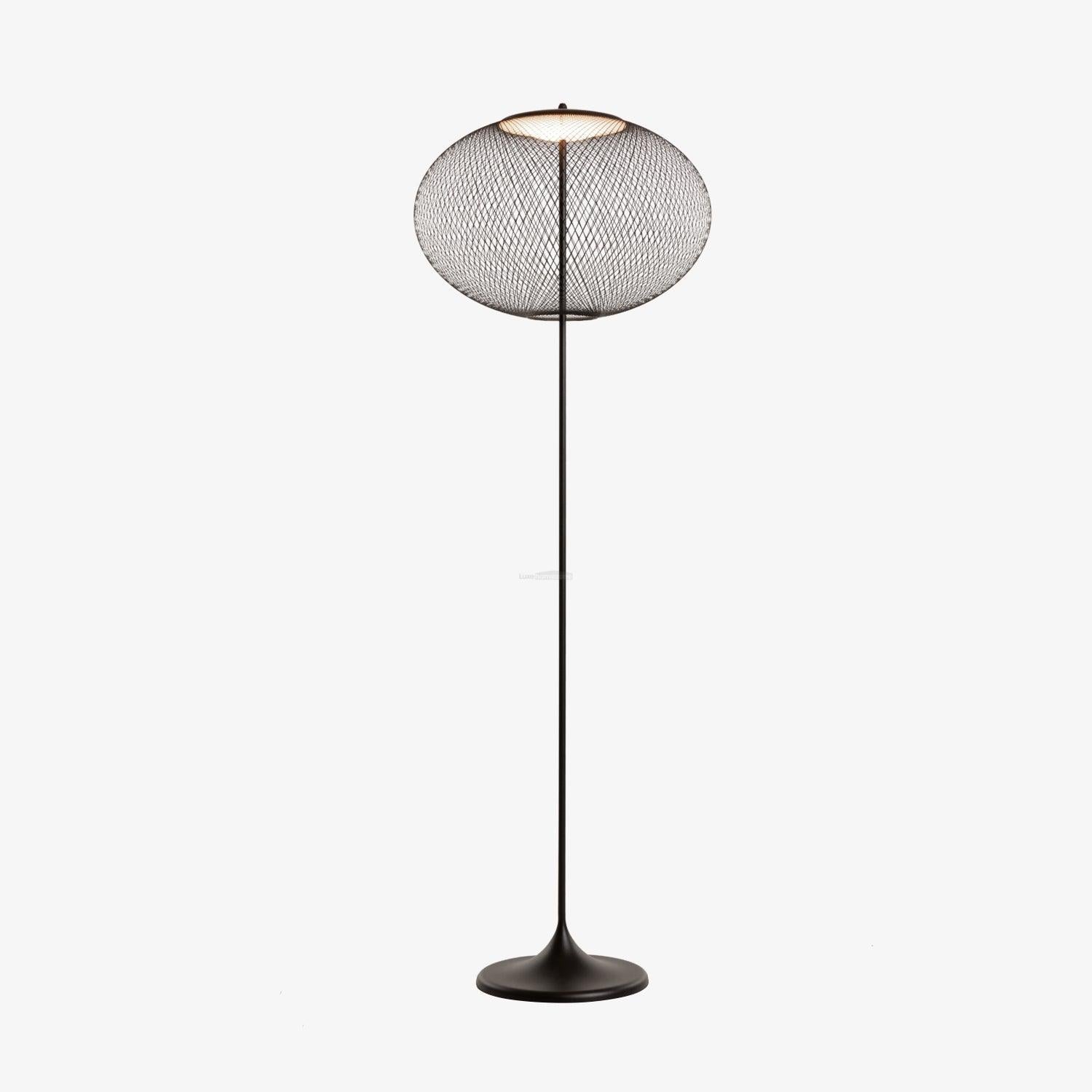 Metallic Meshwork Floor Lamp  ∅ 19.7″ - Metallic Meshwork-1-Luxehomezone