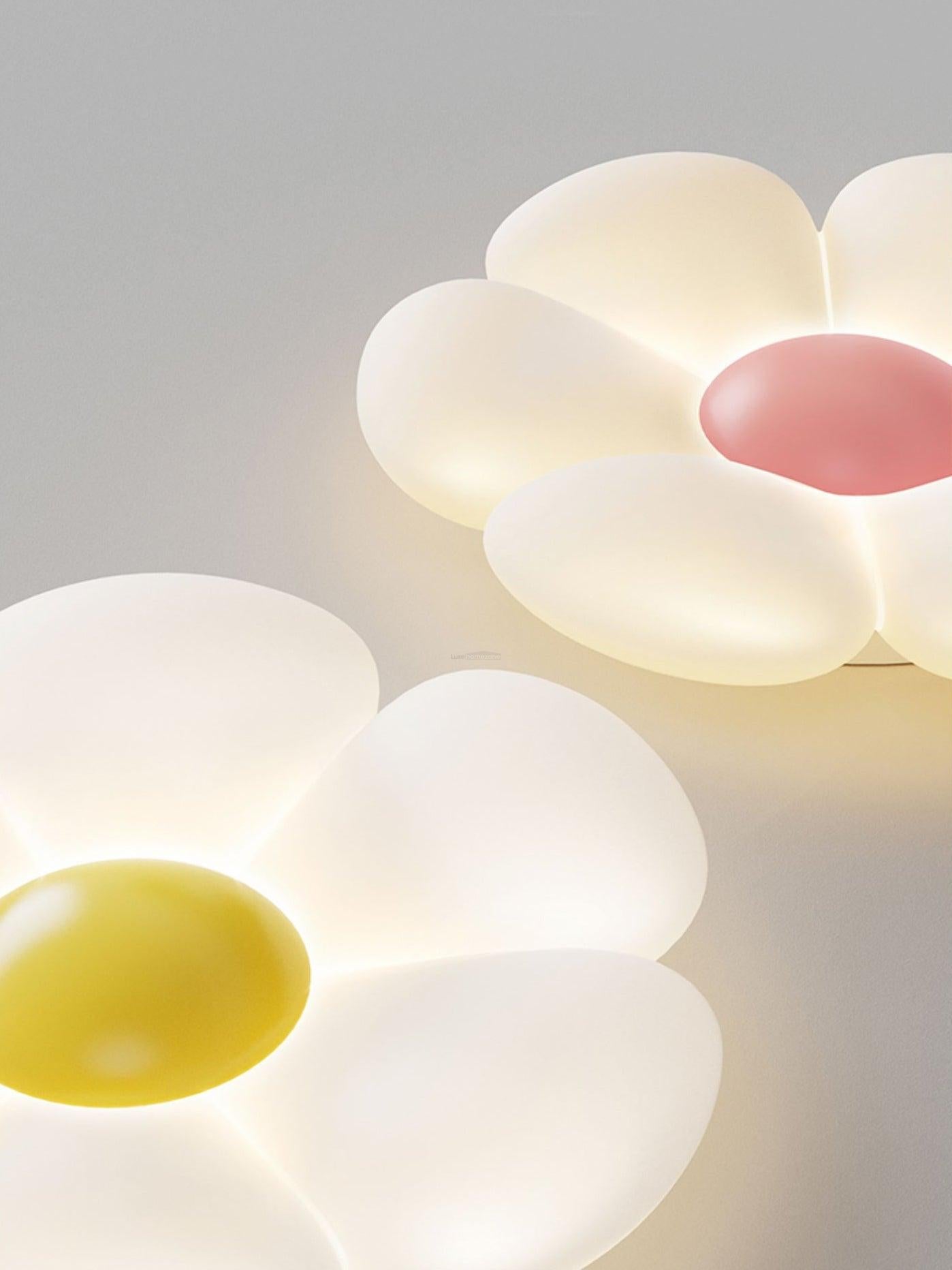 Six-leaf Flower Kids Room Ceiling Lamp  ∅ 19.7″ - Candy, Flush Mounts, Green, Pink, White, Yellow-1-Luxehomezone