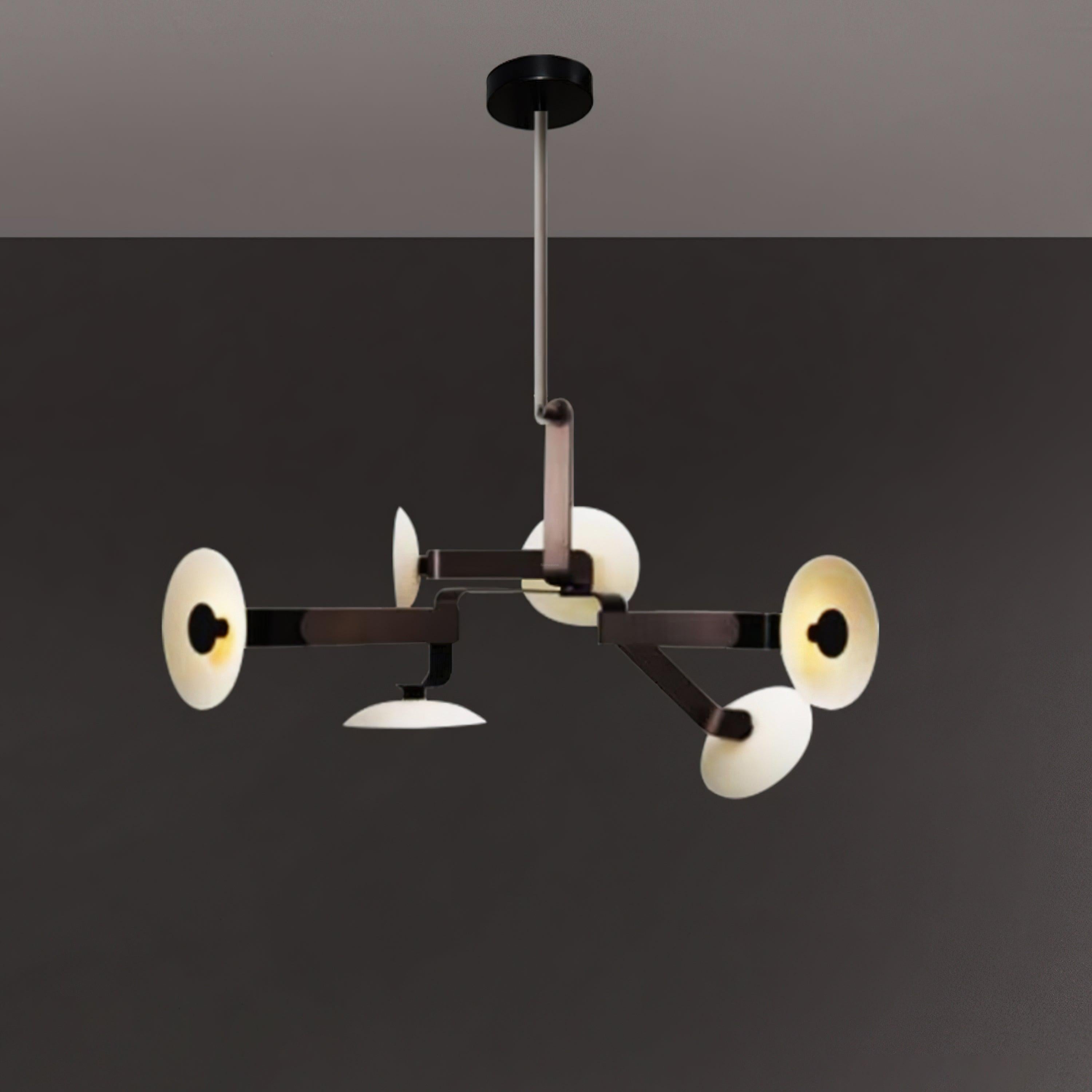 Sheba Classical Chandelier  ∅ 31.5" - Brown & White, Unknown-1-Luxehomezone