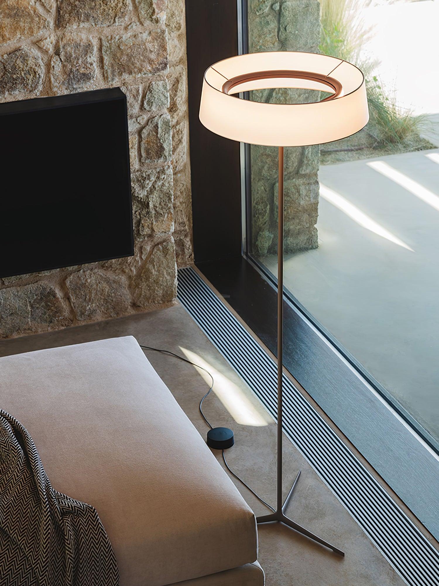 Paper Glow Round Floor Lamp - Paper-1-Luxehomezone