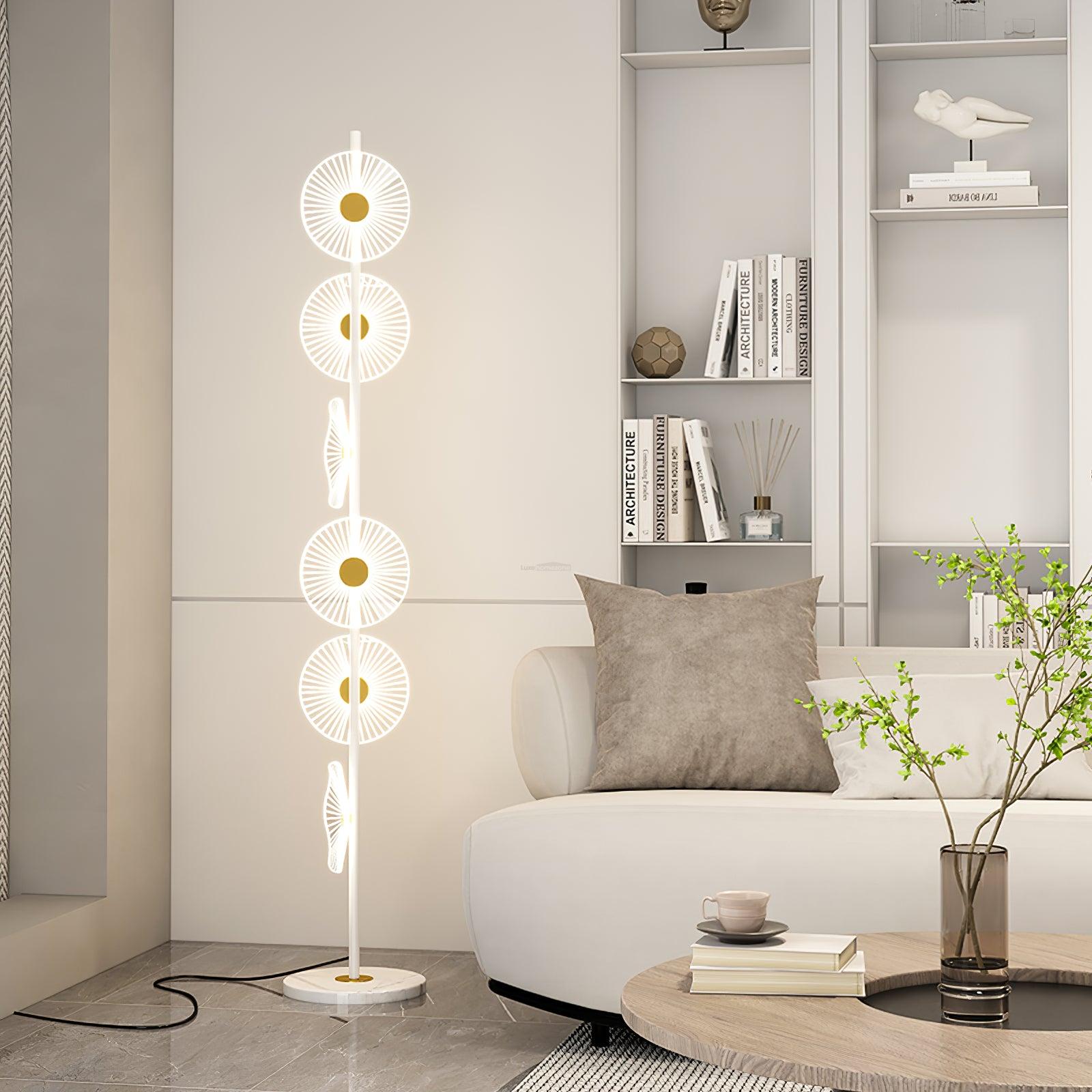Floating Raindrop Floor Lamp ∅ 9.8″ - Horn-1-Luxehomezone