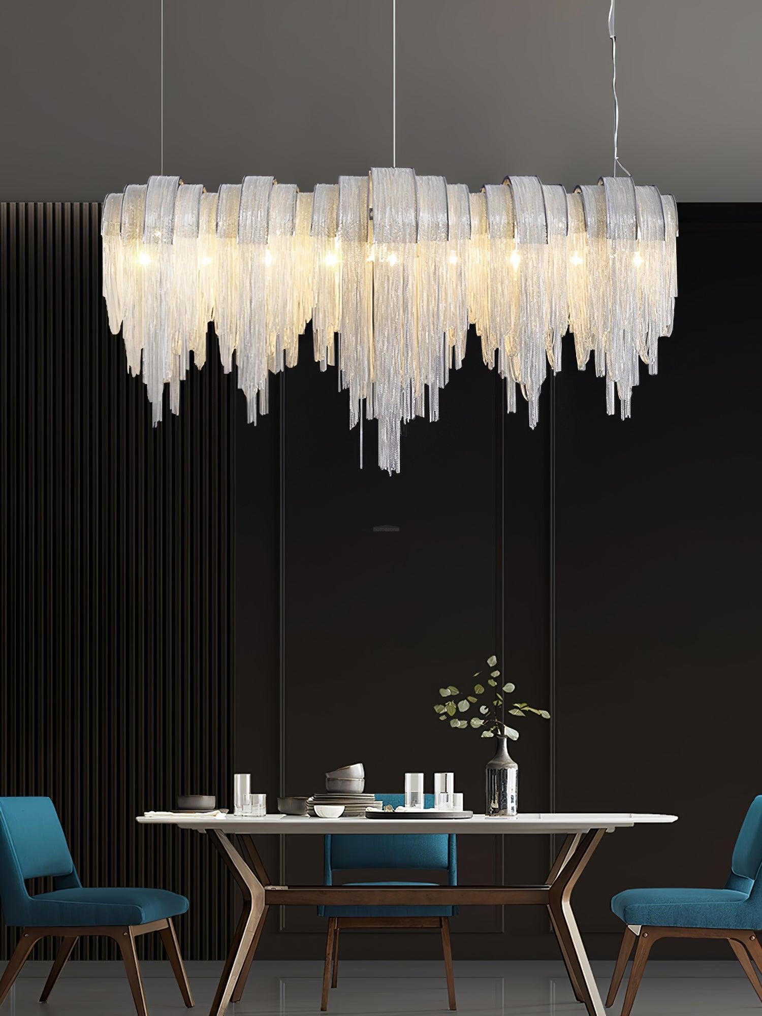 Length Chains Chandelier ∅ 23.6″ - Tassel-1-Luxehomezone