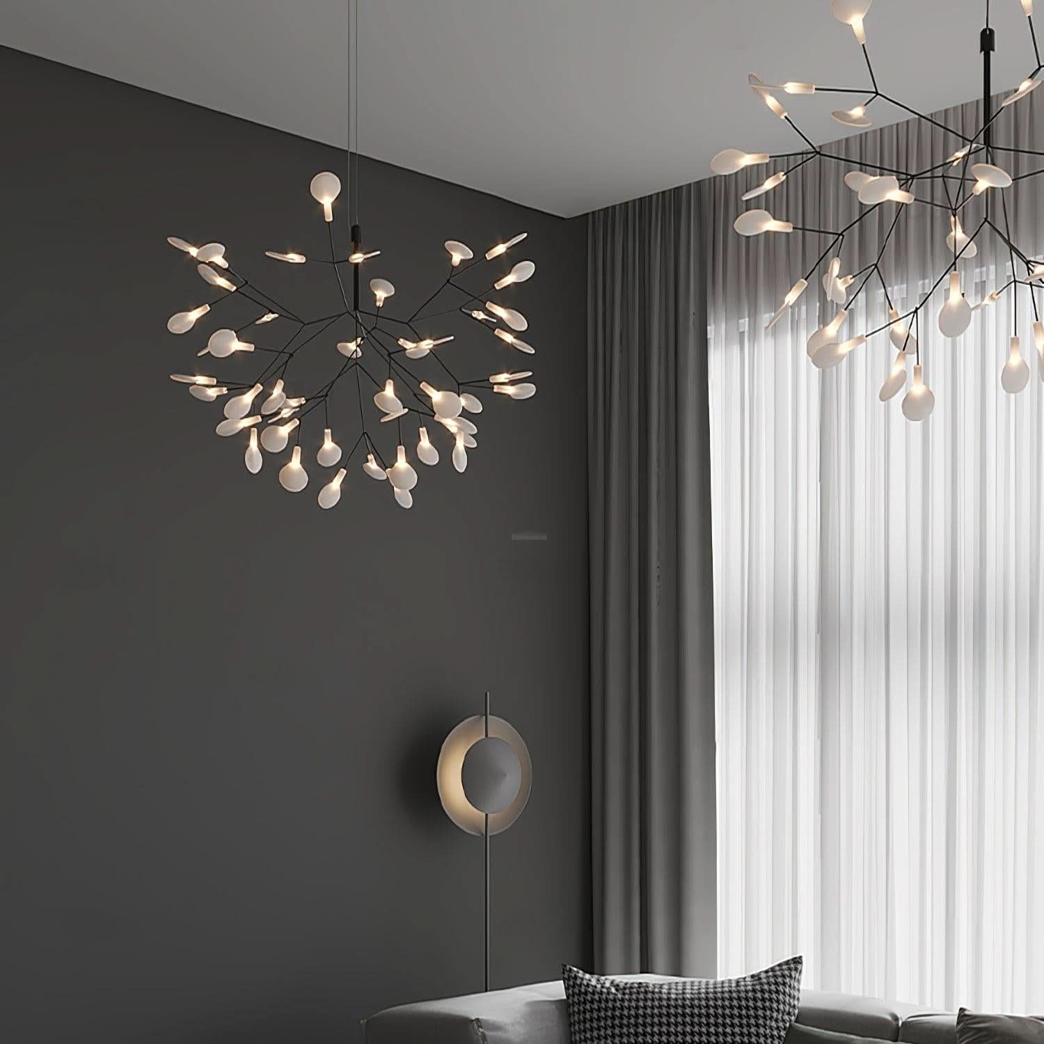 Black Firefly LED Chandelier 20''/29''/40''/60'' - Luxehomezone