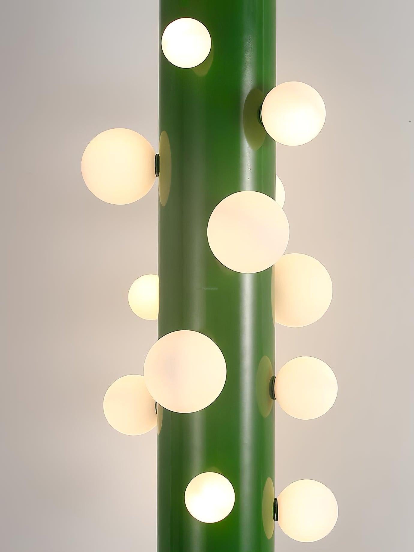 Green Apes Floor Lamp ∅ 11.8″ - Pillar-1-Luxehomezone