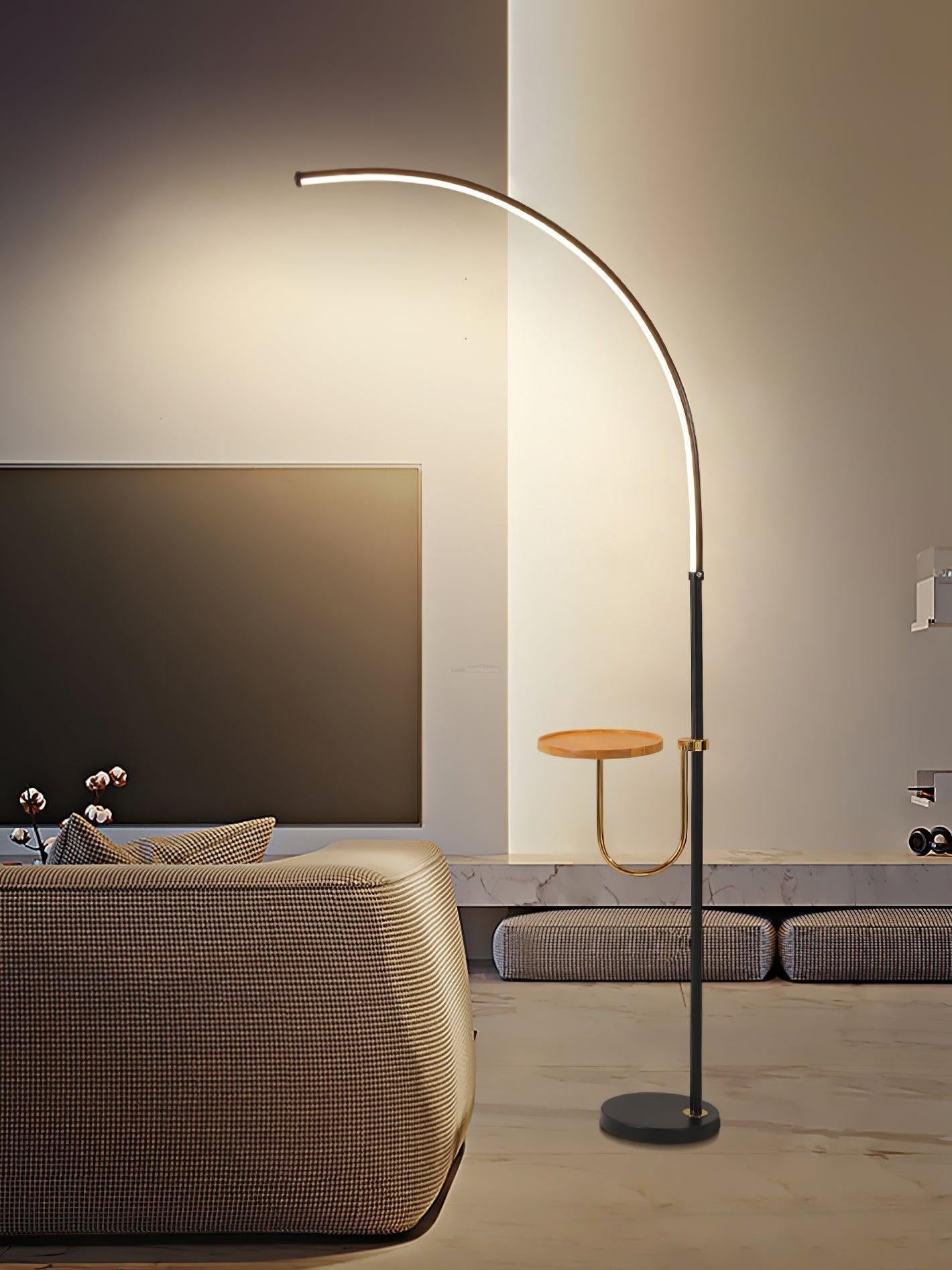 Nordic Arc Floor Lamp L 23.6″ - Bent-1-Luxehomezone