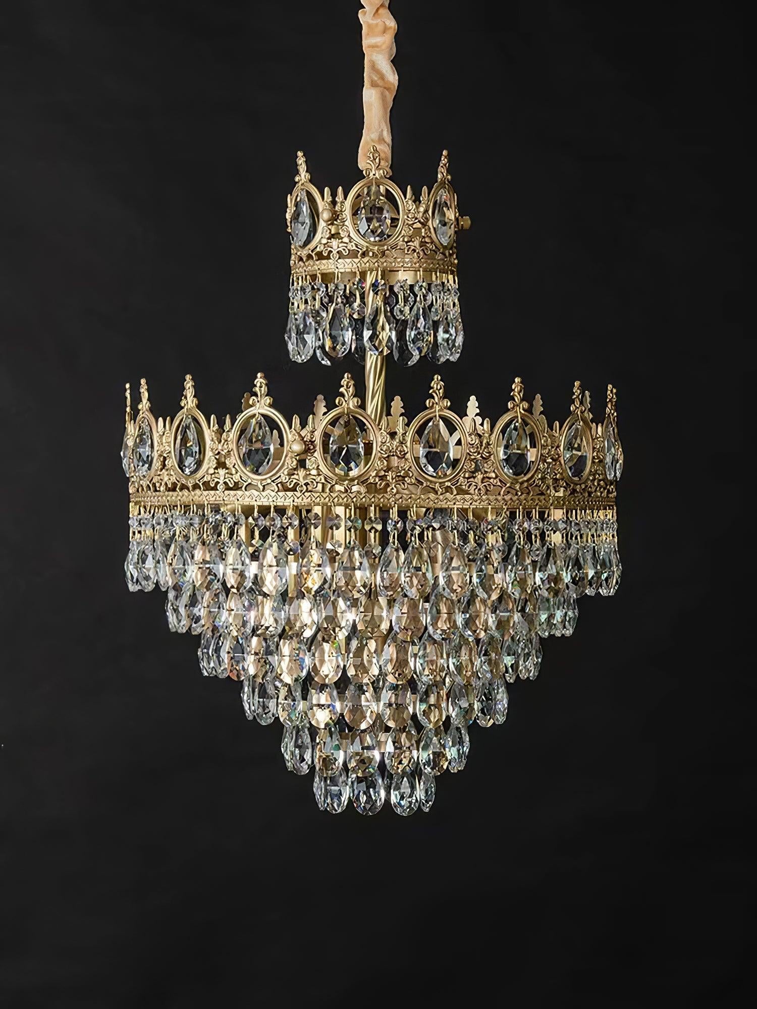 Vintage Crystal Chandelier - Crystals-1-Luxehomezone